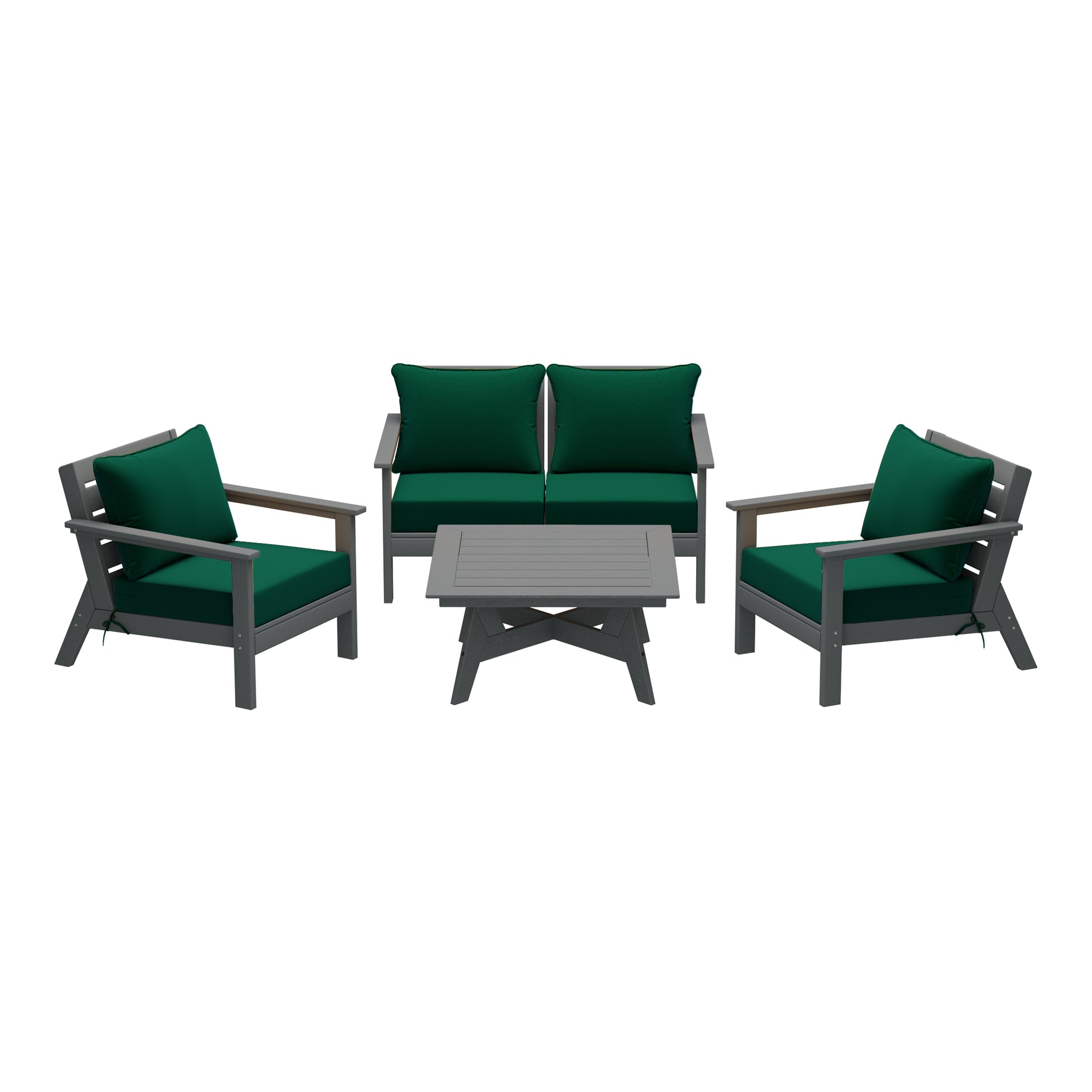 Portsmouth Outdoor 5-Piece Modular Sectional Patio Furniture Seating Set