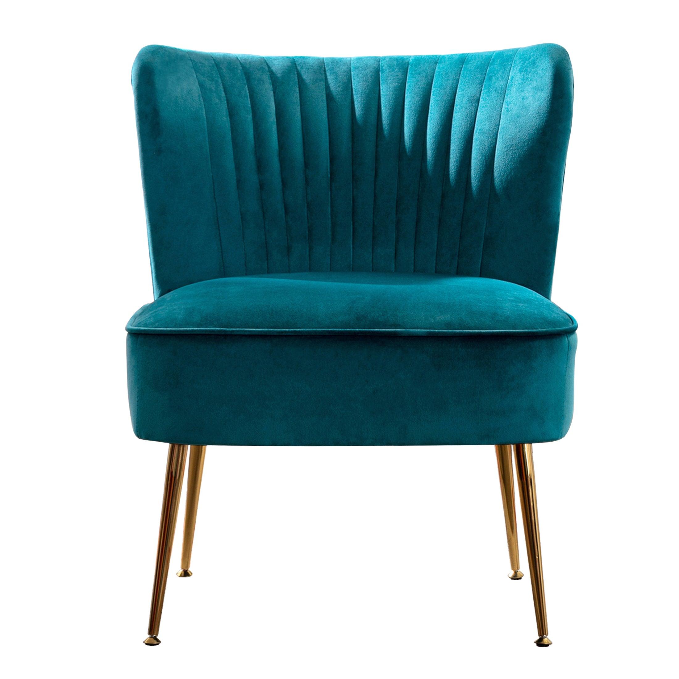 Alaia 25" Wide Tufted Velvet Accent Chair - Costaelm