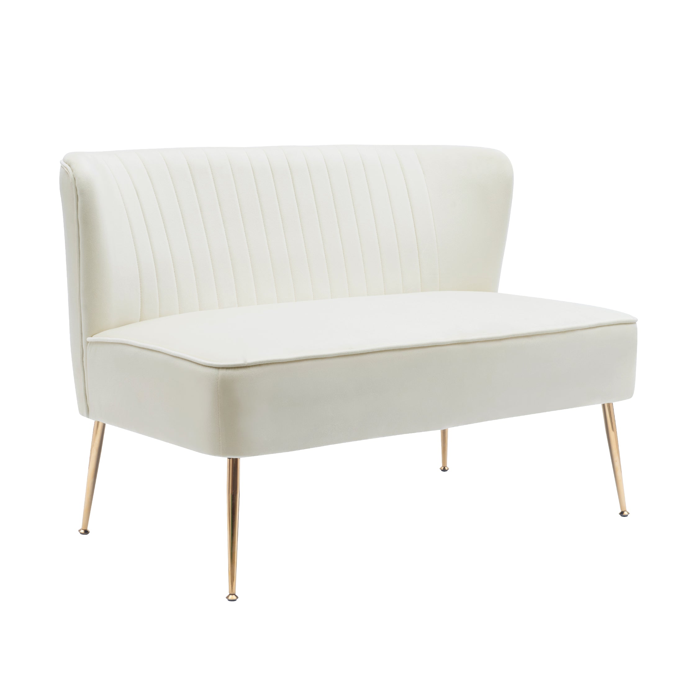 Alaia 46" Wide Upholstered Velvet Love Seat Sofa