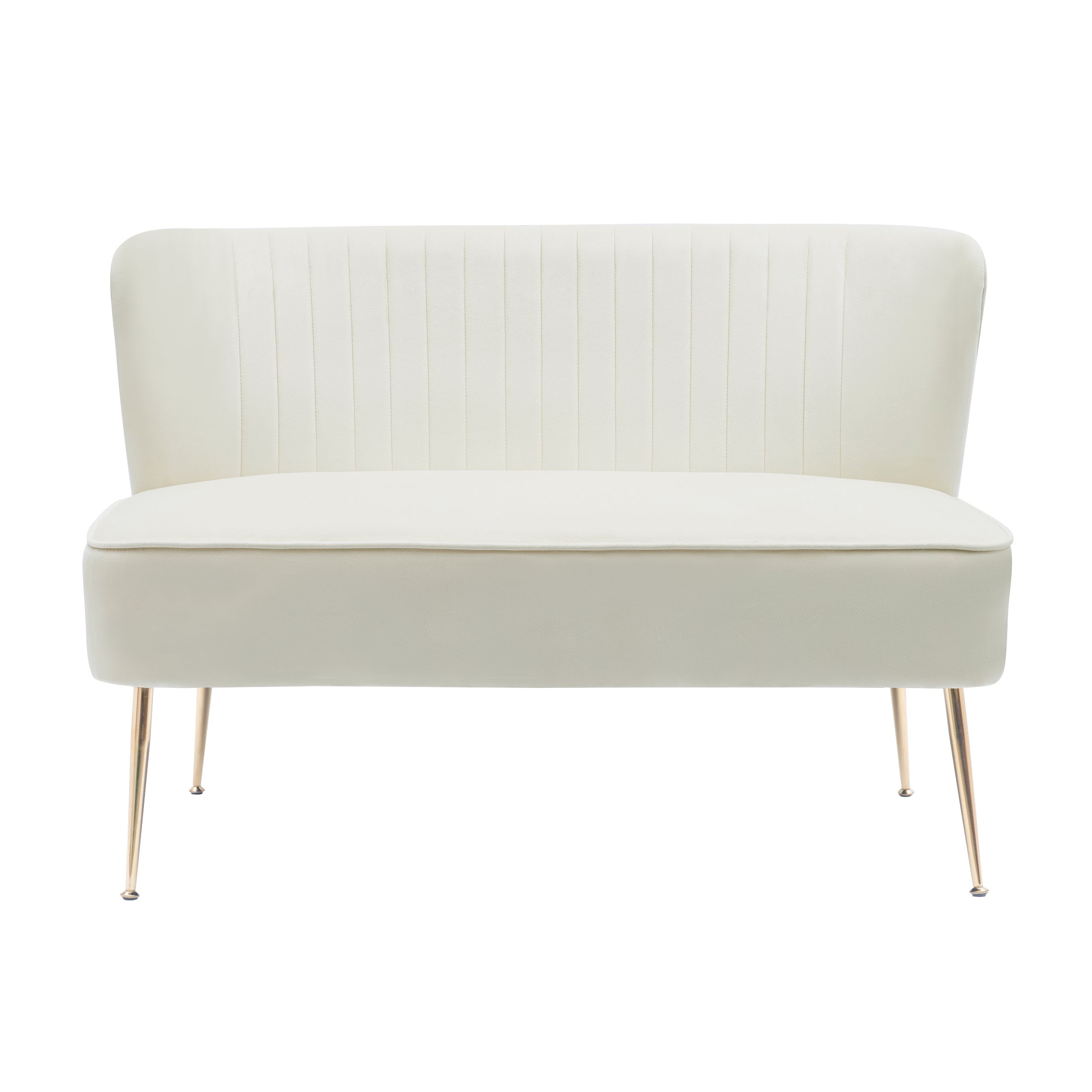 Alaia 46" Wide Upholstered Velvet Love Seat Sofa