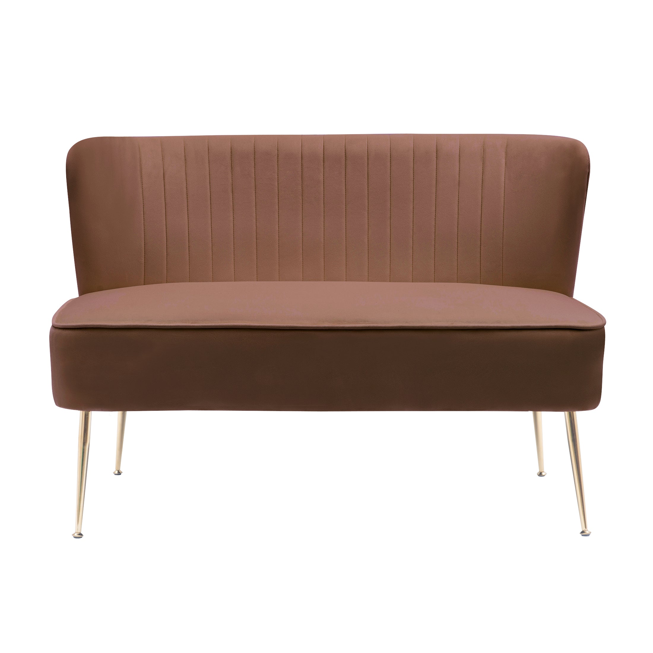 Alaia Mid Century Modern Upholstered Tufted Velvet Loveseat Sofa and 25