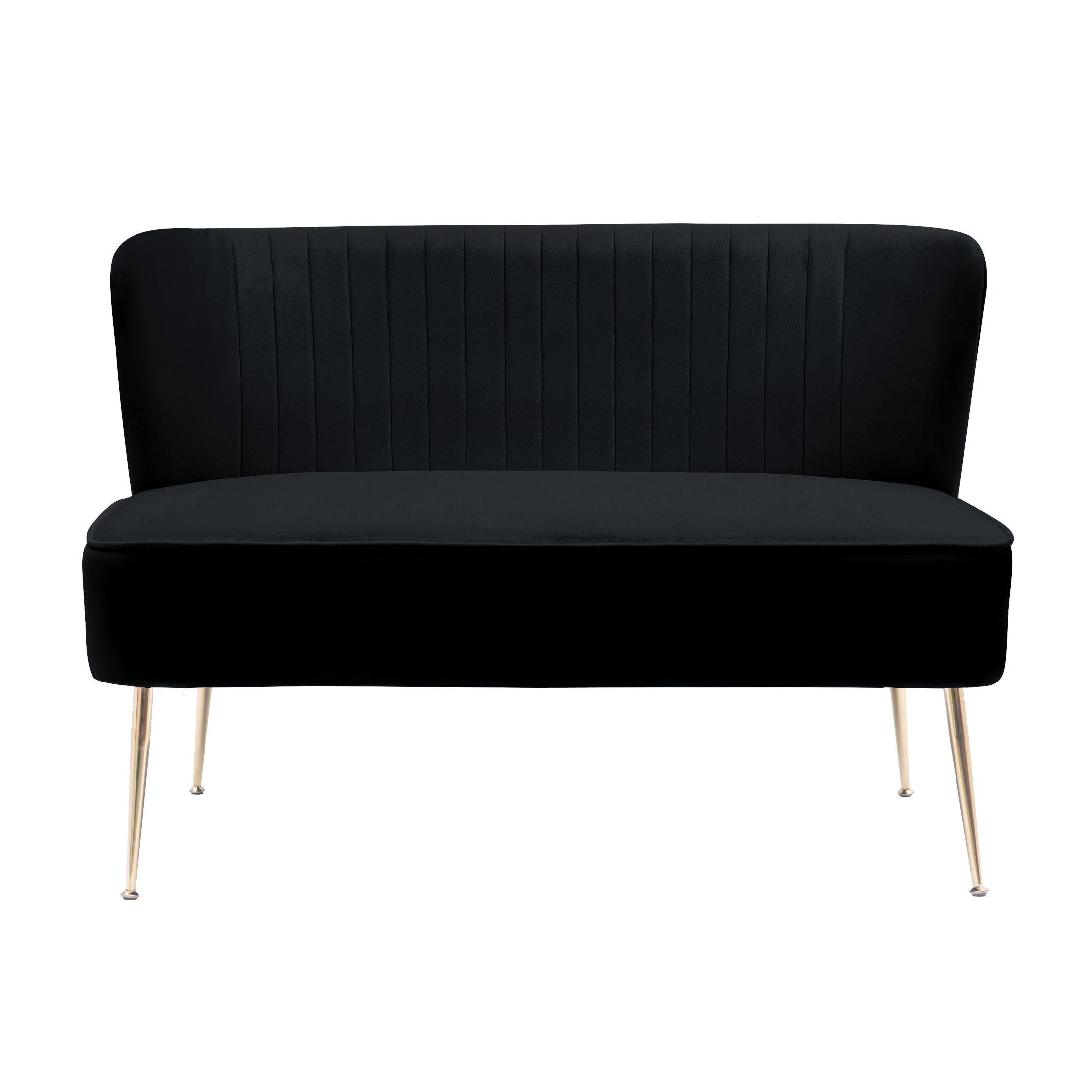 Alaia Mid Century Modern Upholstered Tufted Velvet Loveseat Sofa and 25