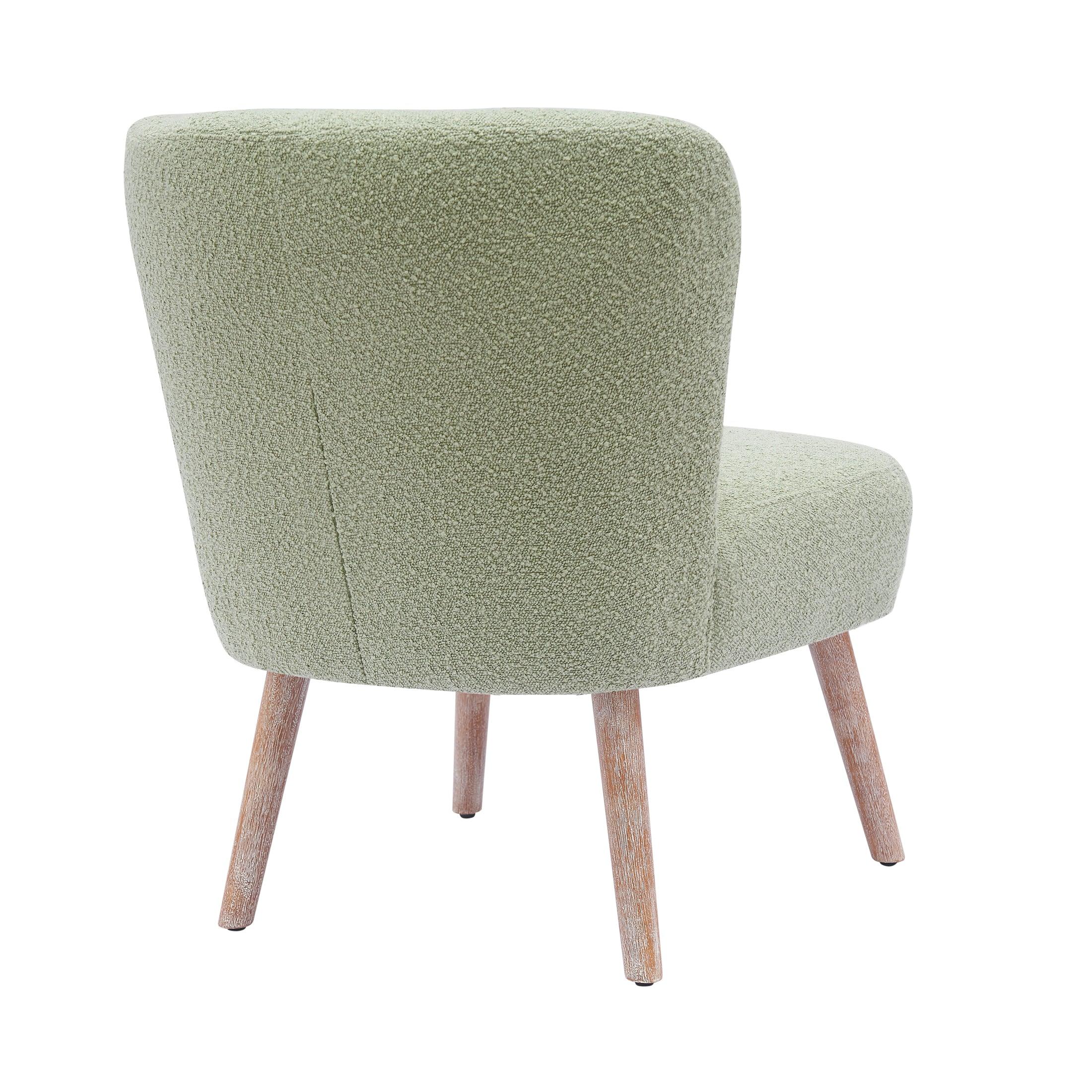 Amélie 25" Wide Upholstered Boucle Fabric Accent Chair - Costaelm