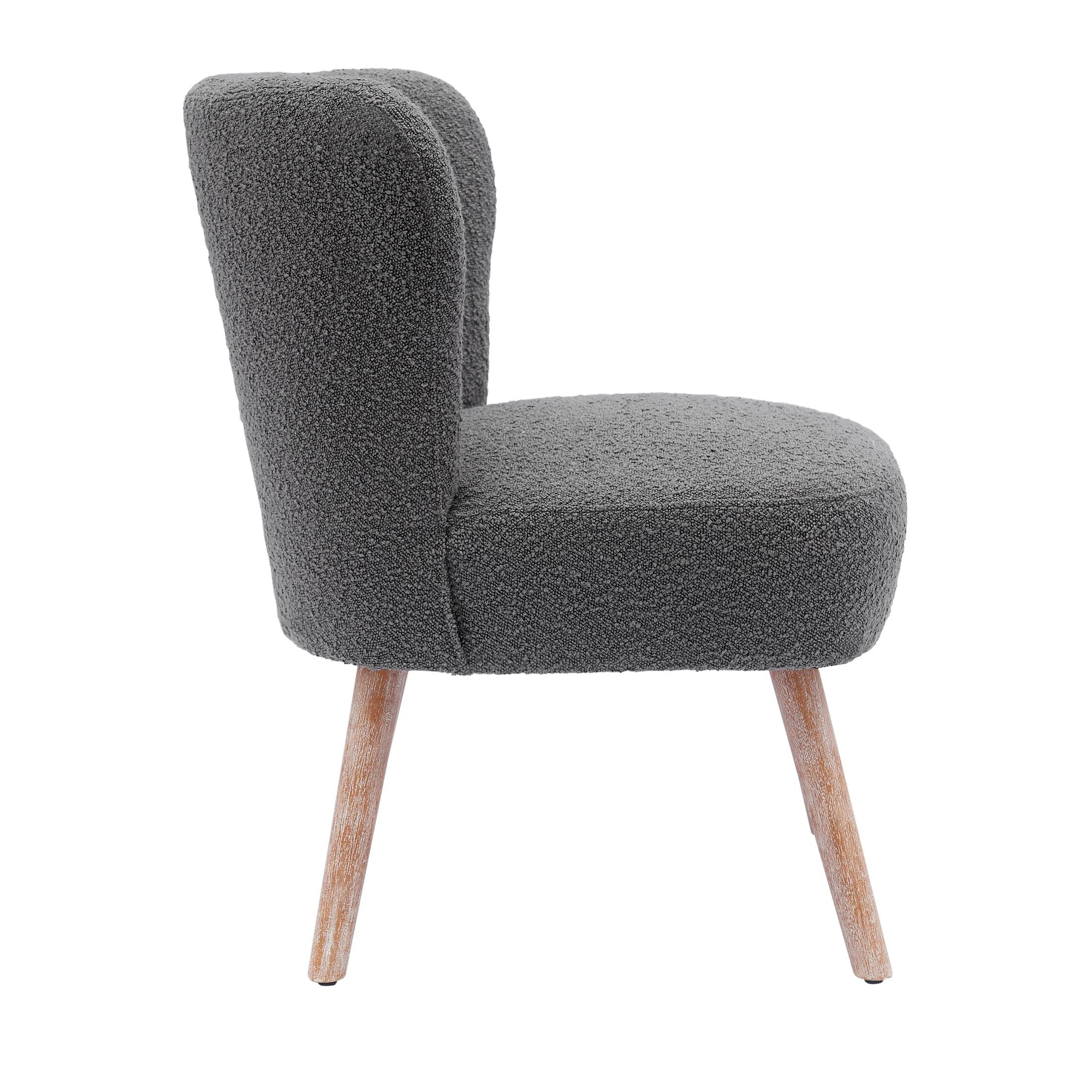 Amélie 25" Wide Upholstered Boucle Fabric Accent Chair - Costaelm