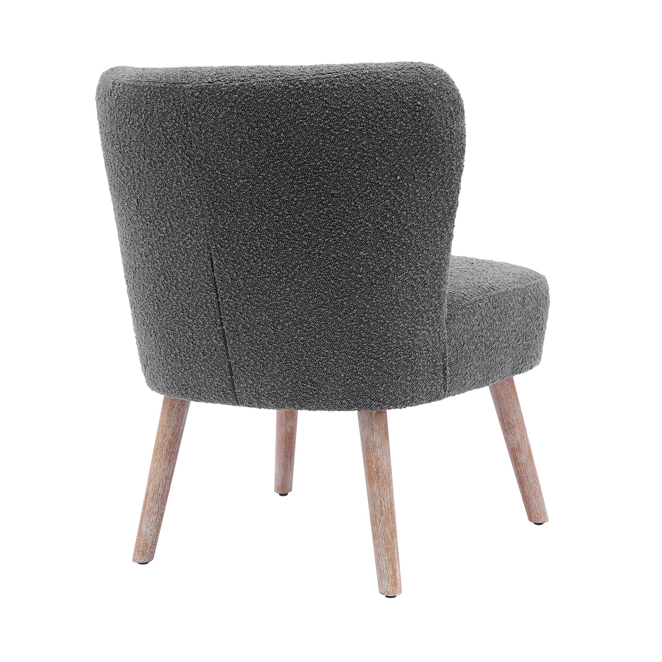 Amélie 25" Wide Upholstered Boucle Fabric Accent Chair - Costaelm