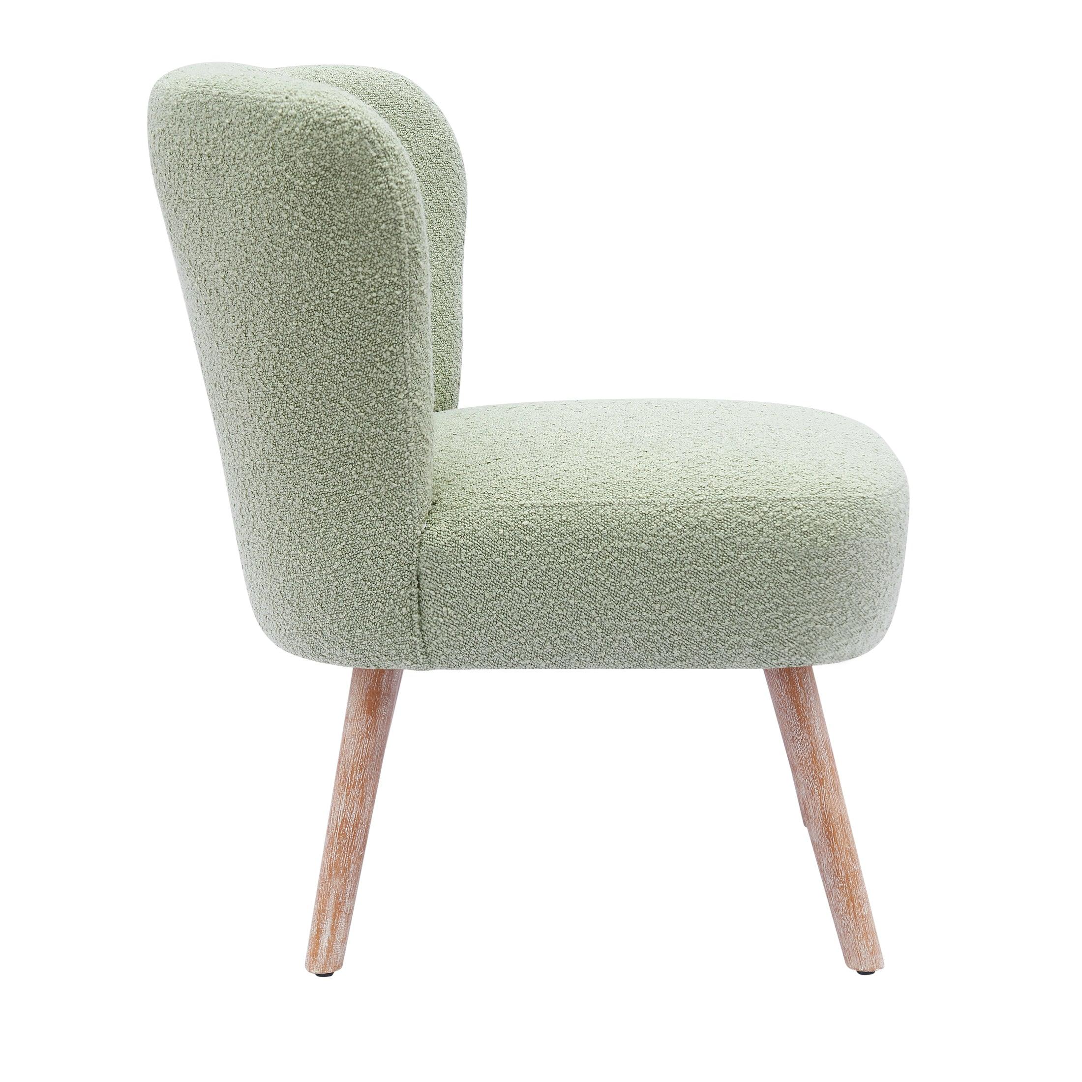 Amélie 25" Wide Upholstered Boucle Fabric Accent Chair - Costaelm