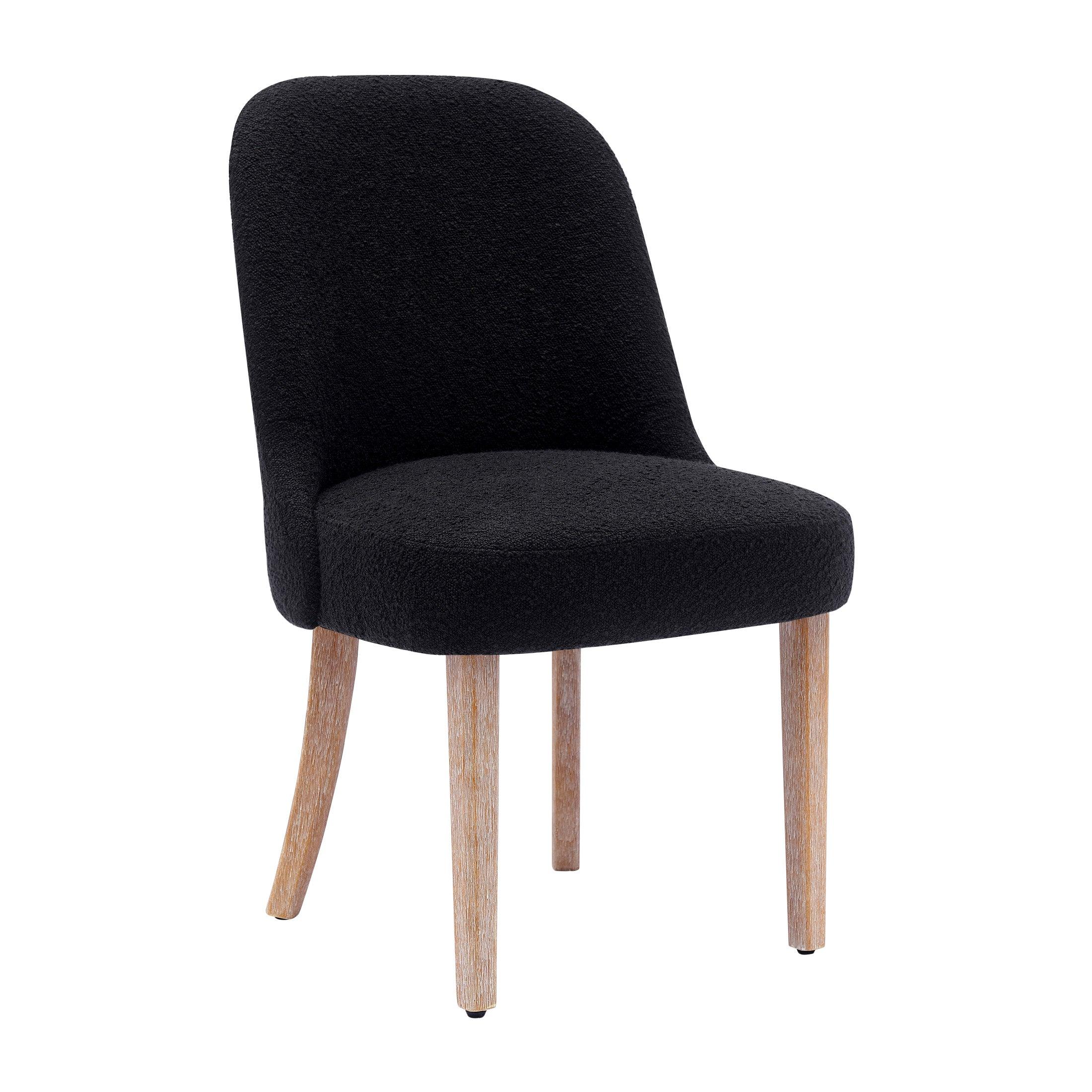 Amélie Mid-Century Modern Boucle Dining Chair - Costaelm