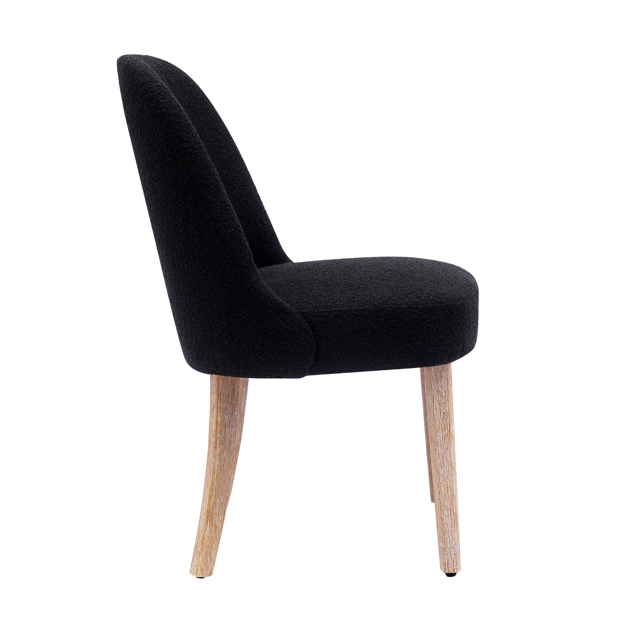 Amélie Mid-Century Modern Boucle Dining Chair - Costaelm