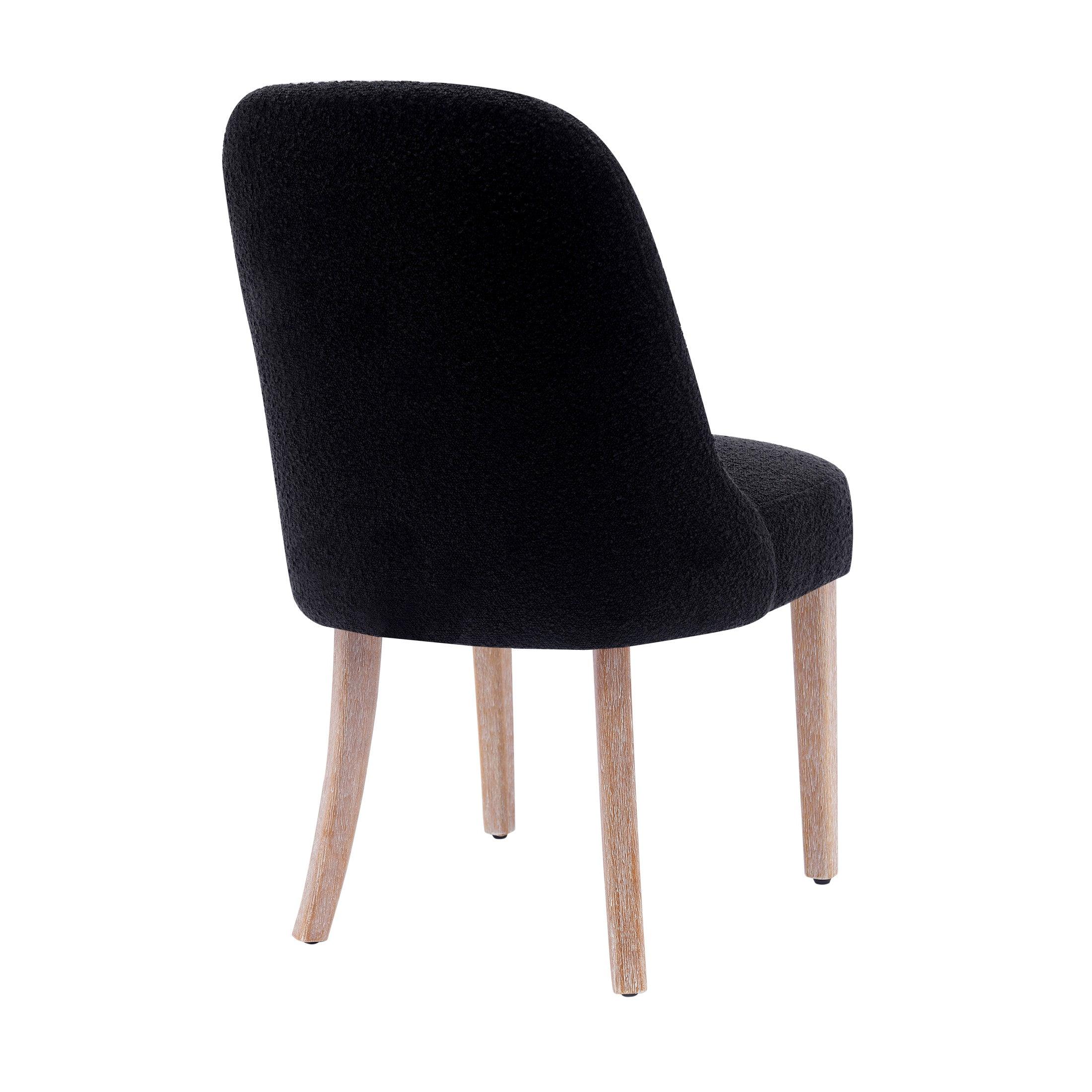 Amélie Mid-Century Modern Boucle Dining Chair - Costaelm