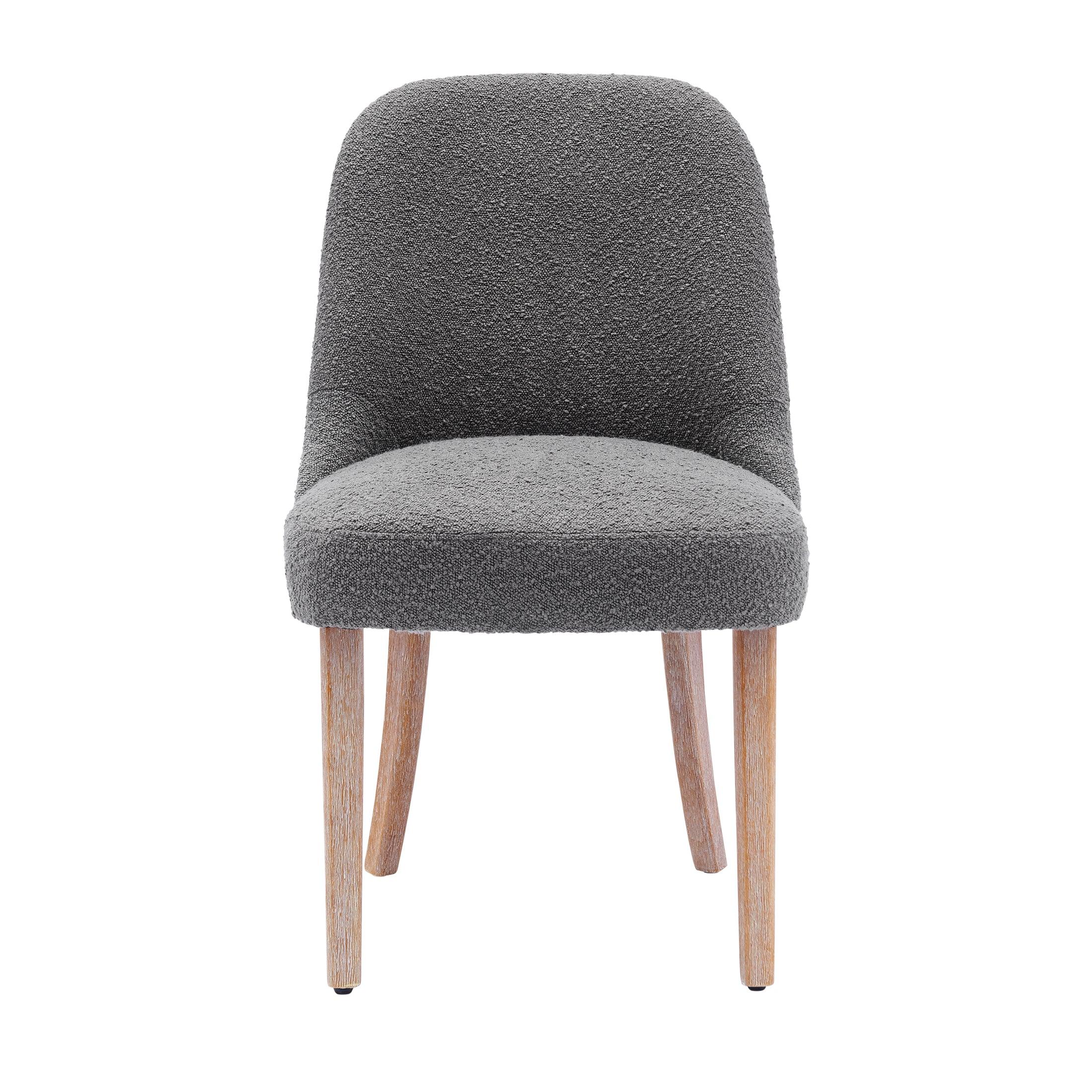 Amélie Mid-Century Modern Boucle Dining Chair - Costaelm