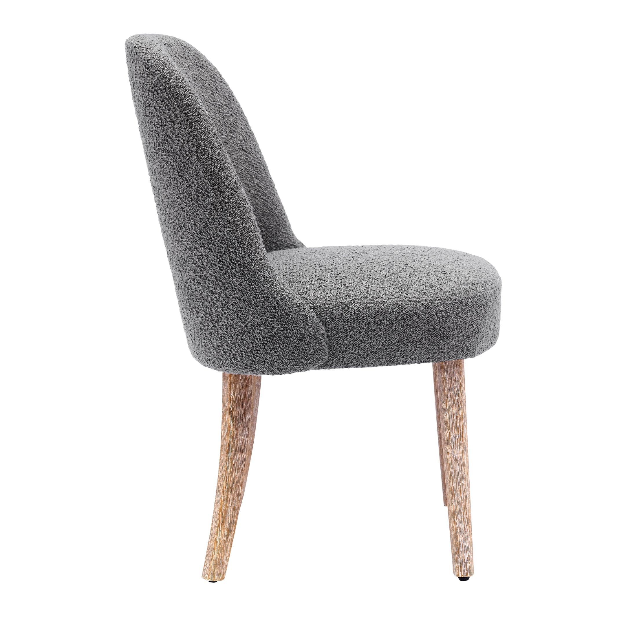 Amélie Mid-Century Modern Boucle Dining Chair - Costaelm