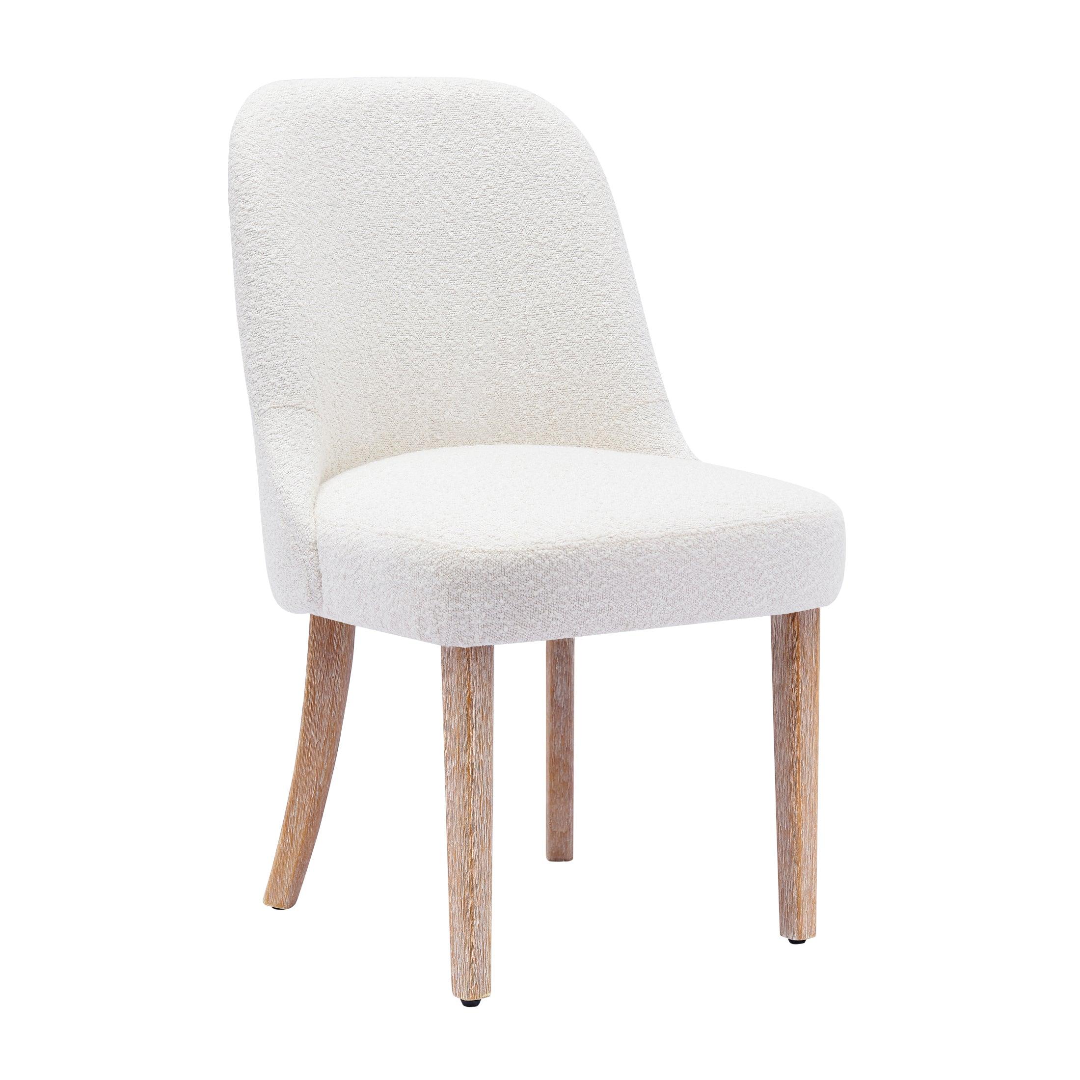 Amélie Mid-Century Modern Boucle Dining Chair - Costaelm