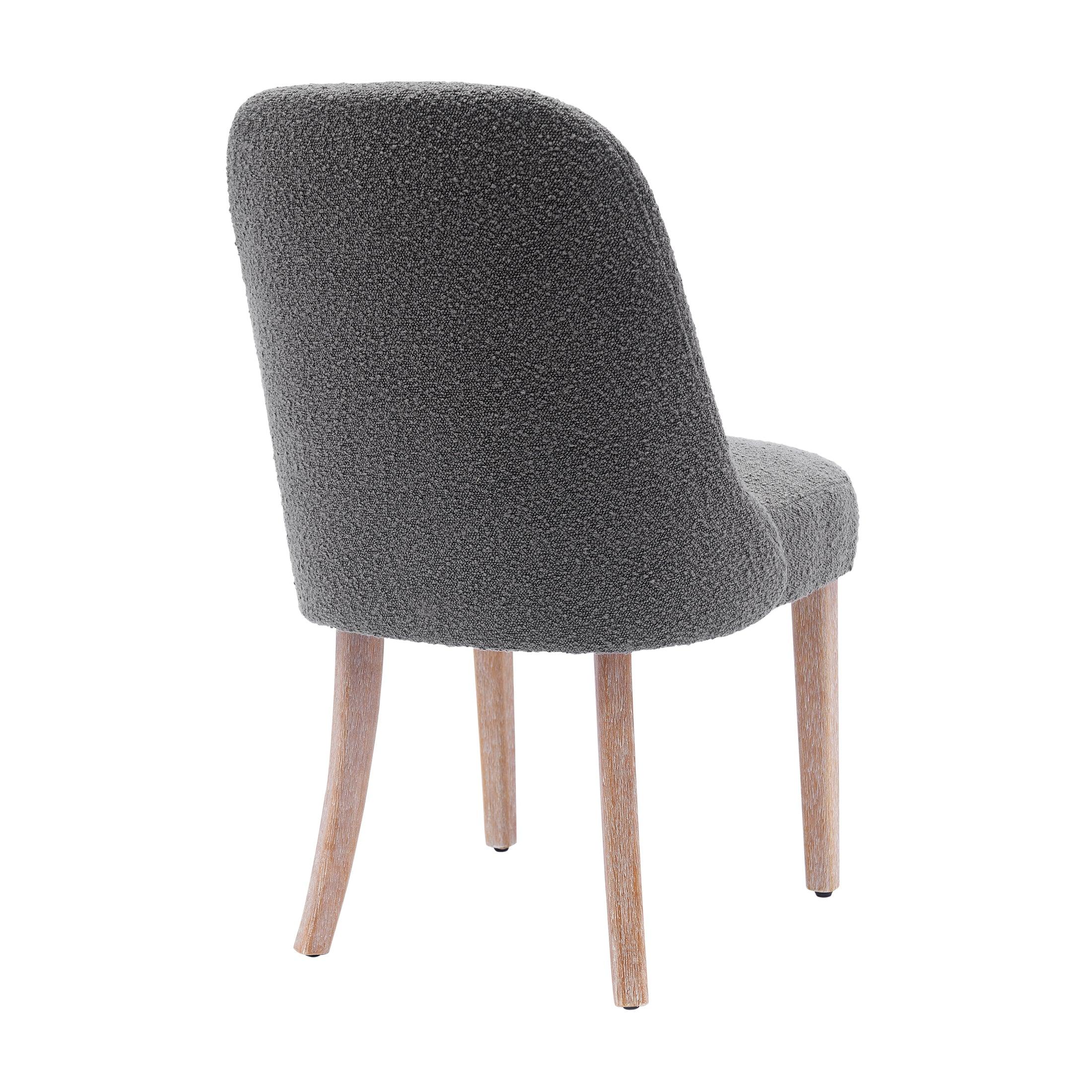 Amélie Mid-Century Modern Boucle Dining Chair - Costaelm