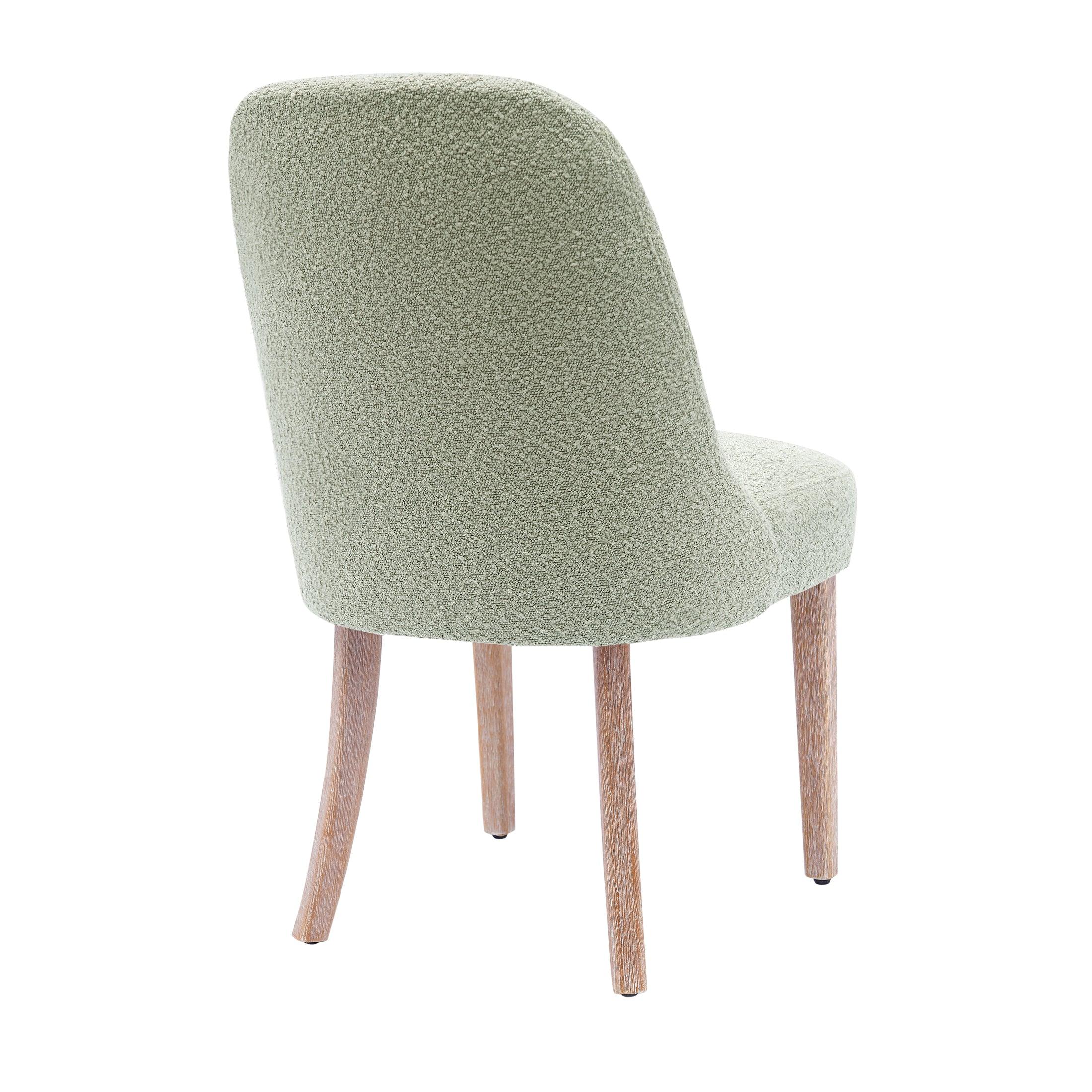 Amélie Mid-Century Modern Boucle Dining Chair - Costaelm