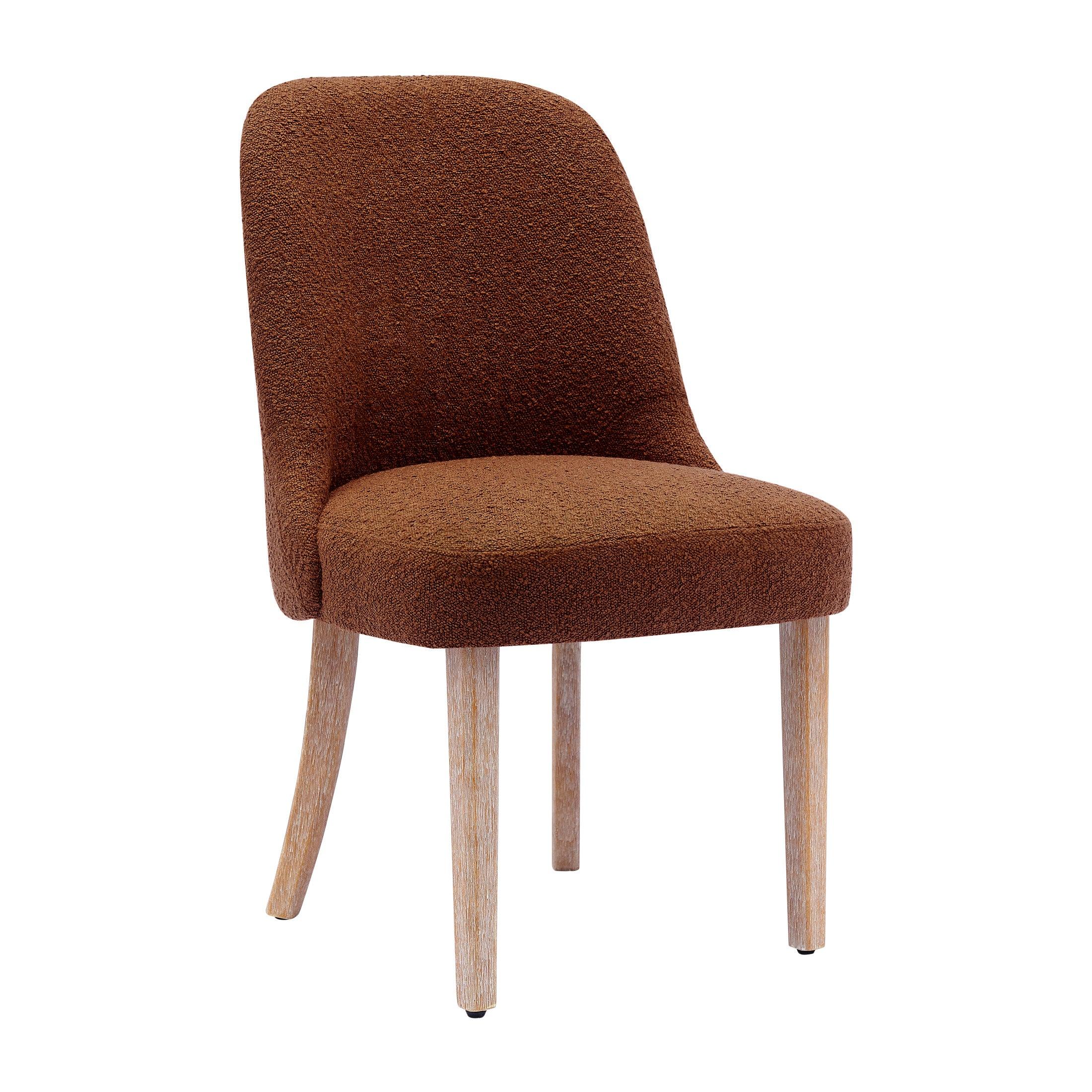 Amélie Mid-Century Modern Boucle Dining Chair - Costaelm