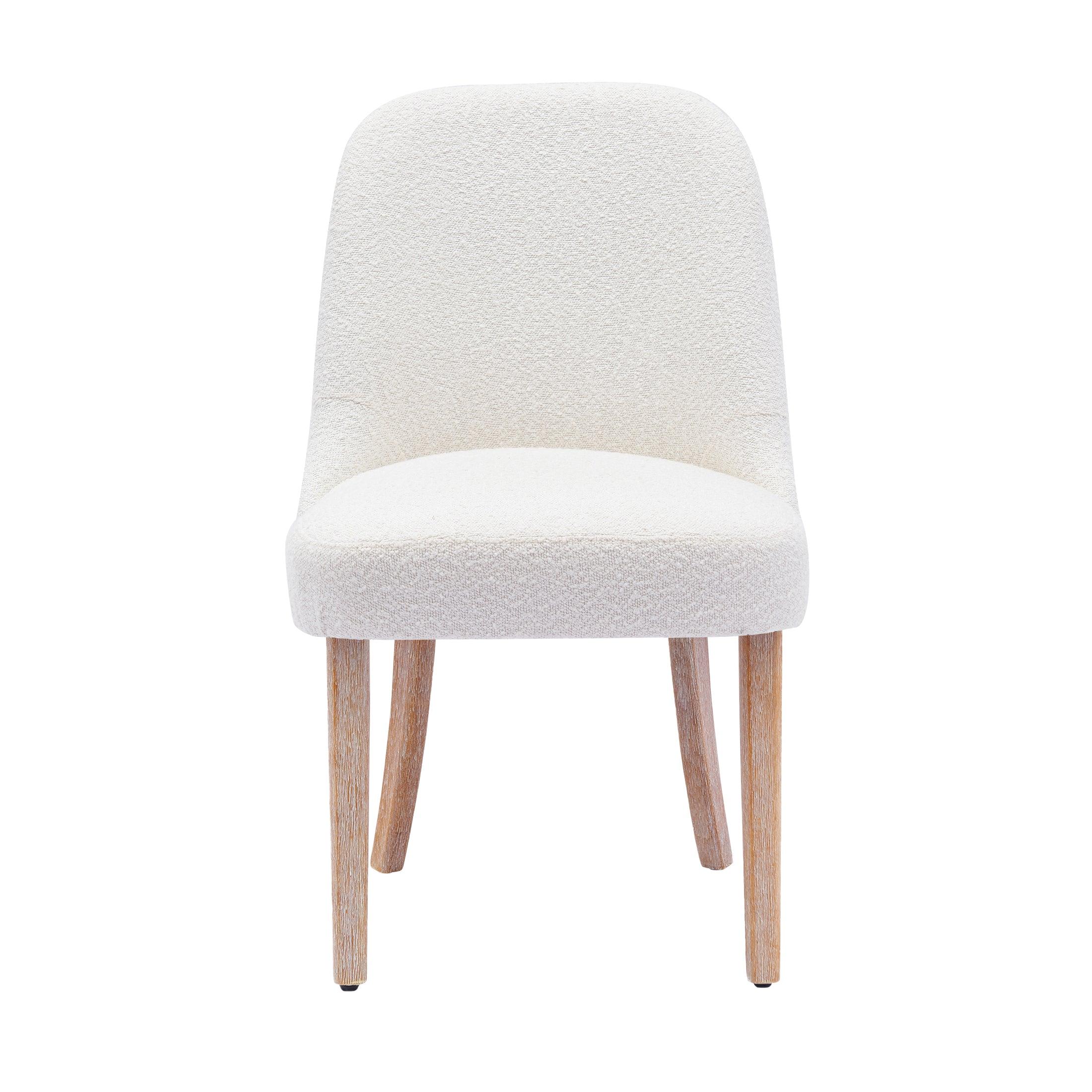 Amélie Mid-Century Modern Boucle Dining Chair - Costaelm