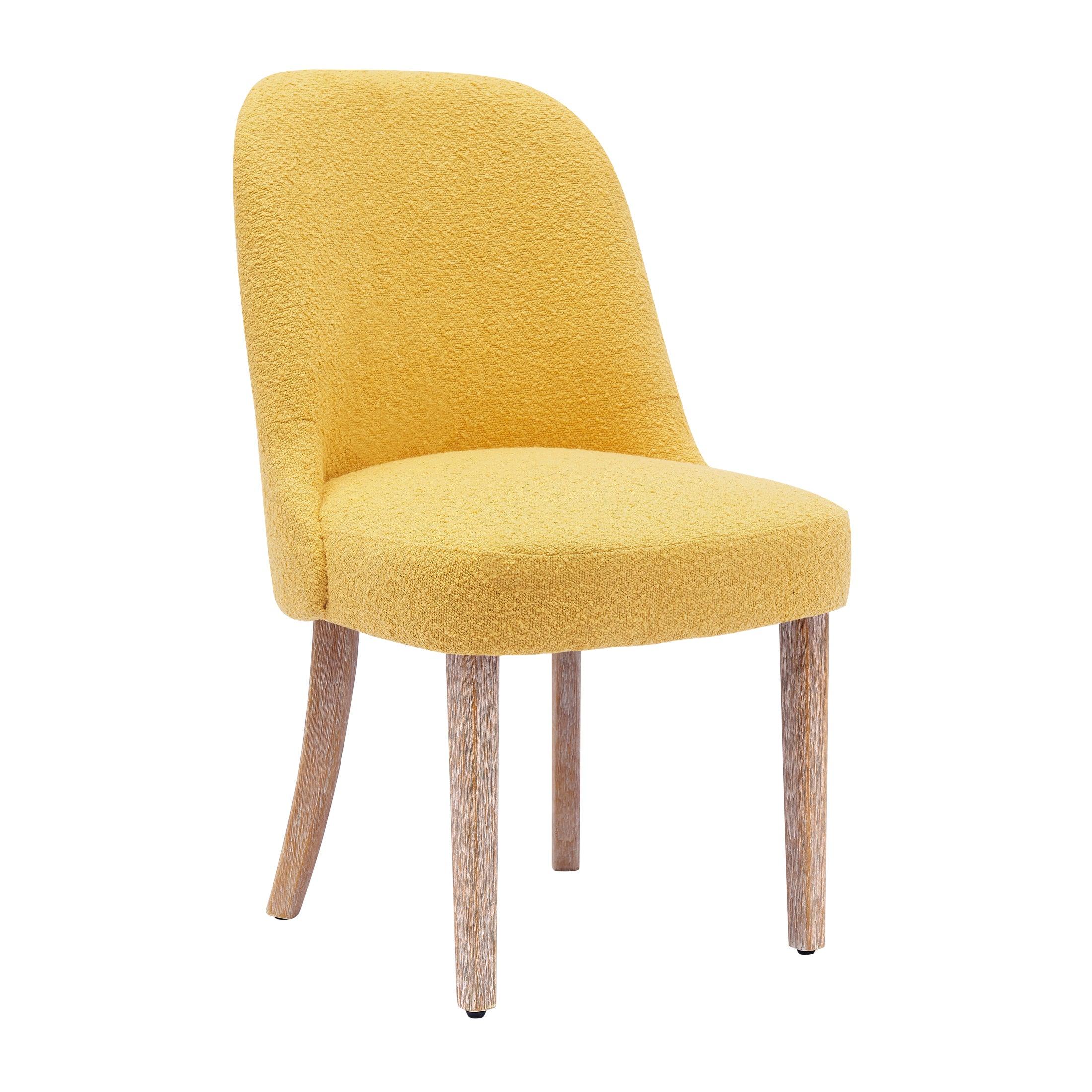 Amélie Mid-Century Modern Boucle Dining Chair - Costaelm