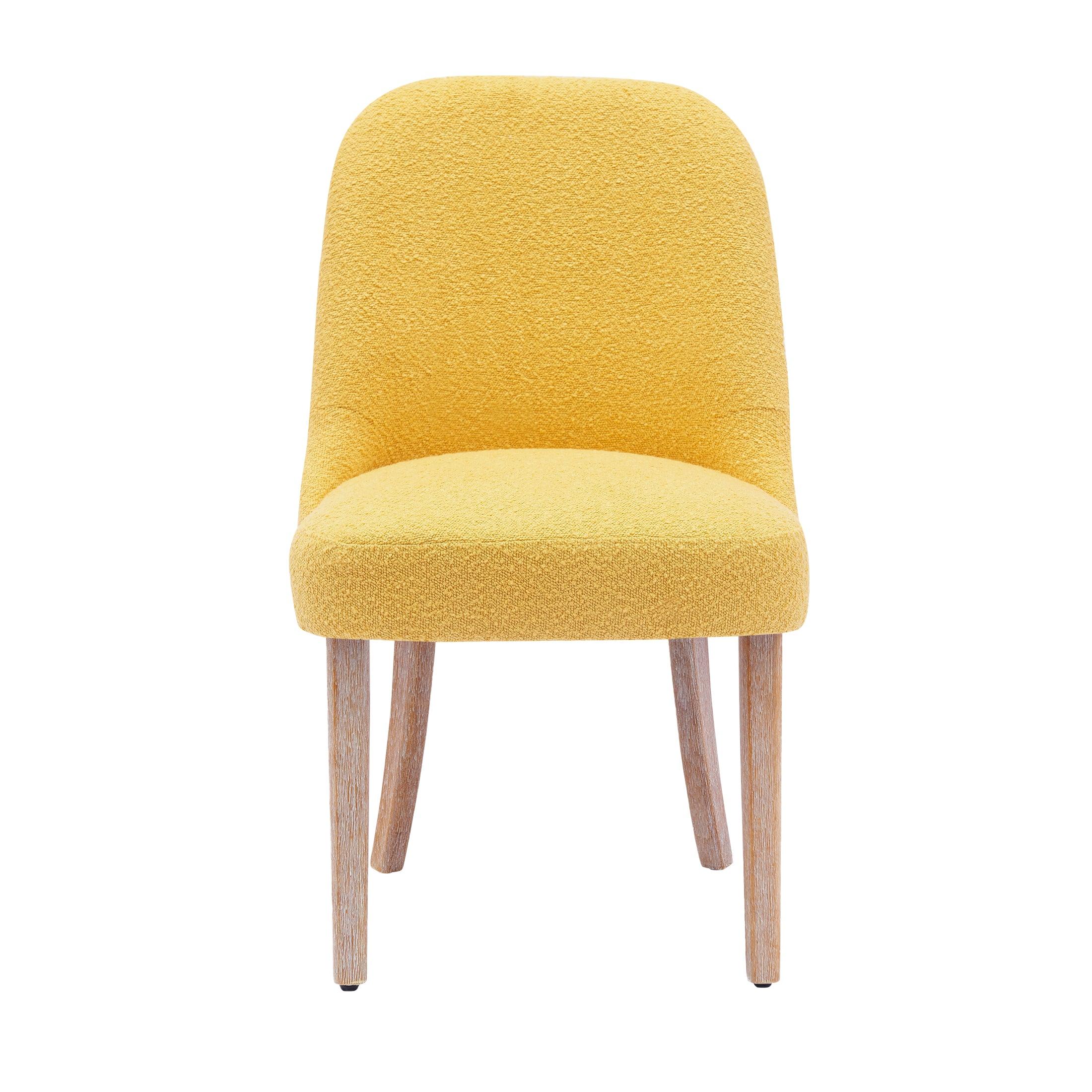 Amélie Mid-Century Modern Boucle Dining Chair - Costaelm