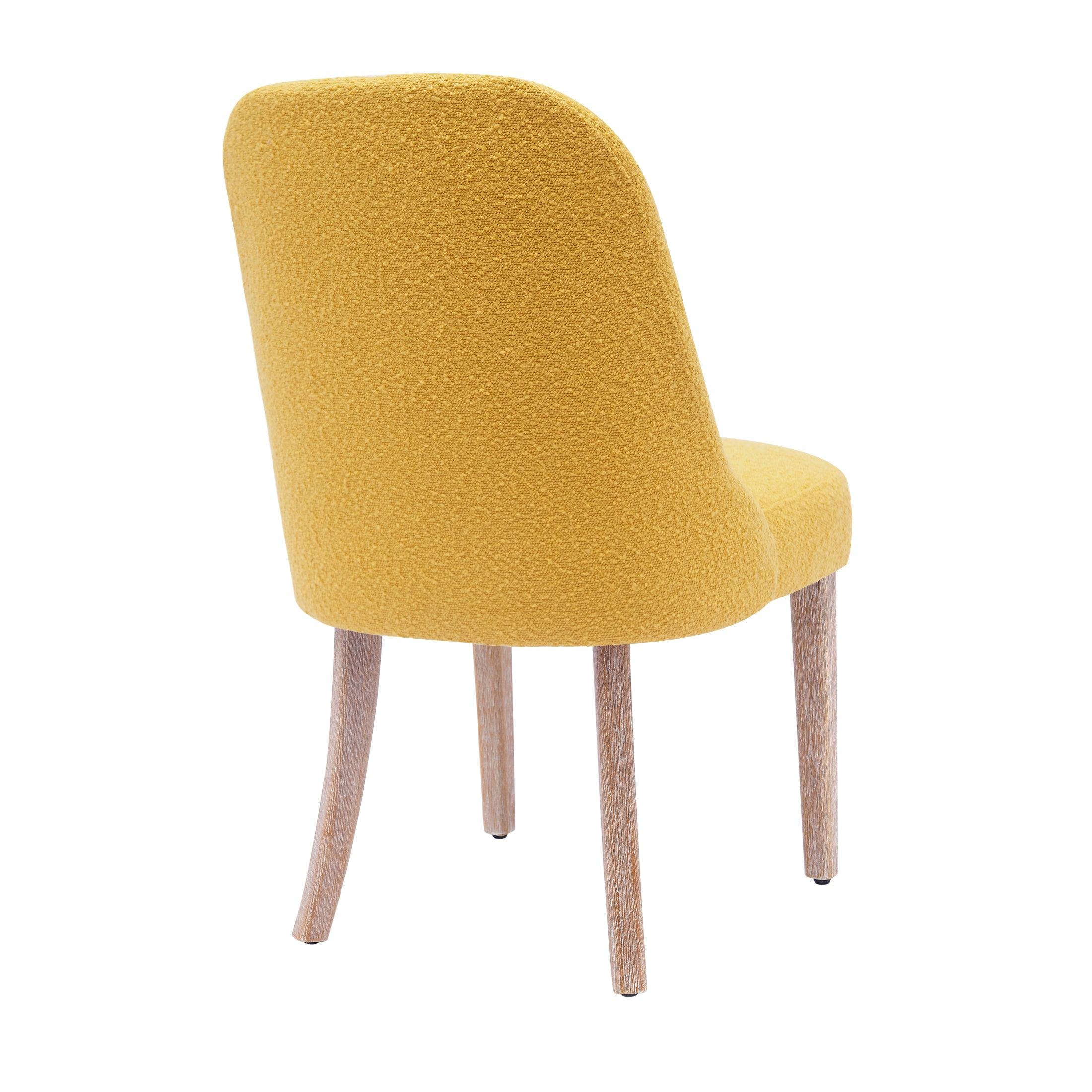 Amélie Mid-Century Modern Boucle Dining Chair - Costaelm