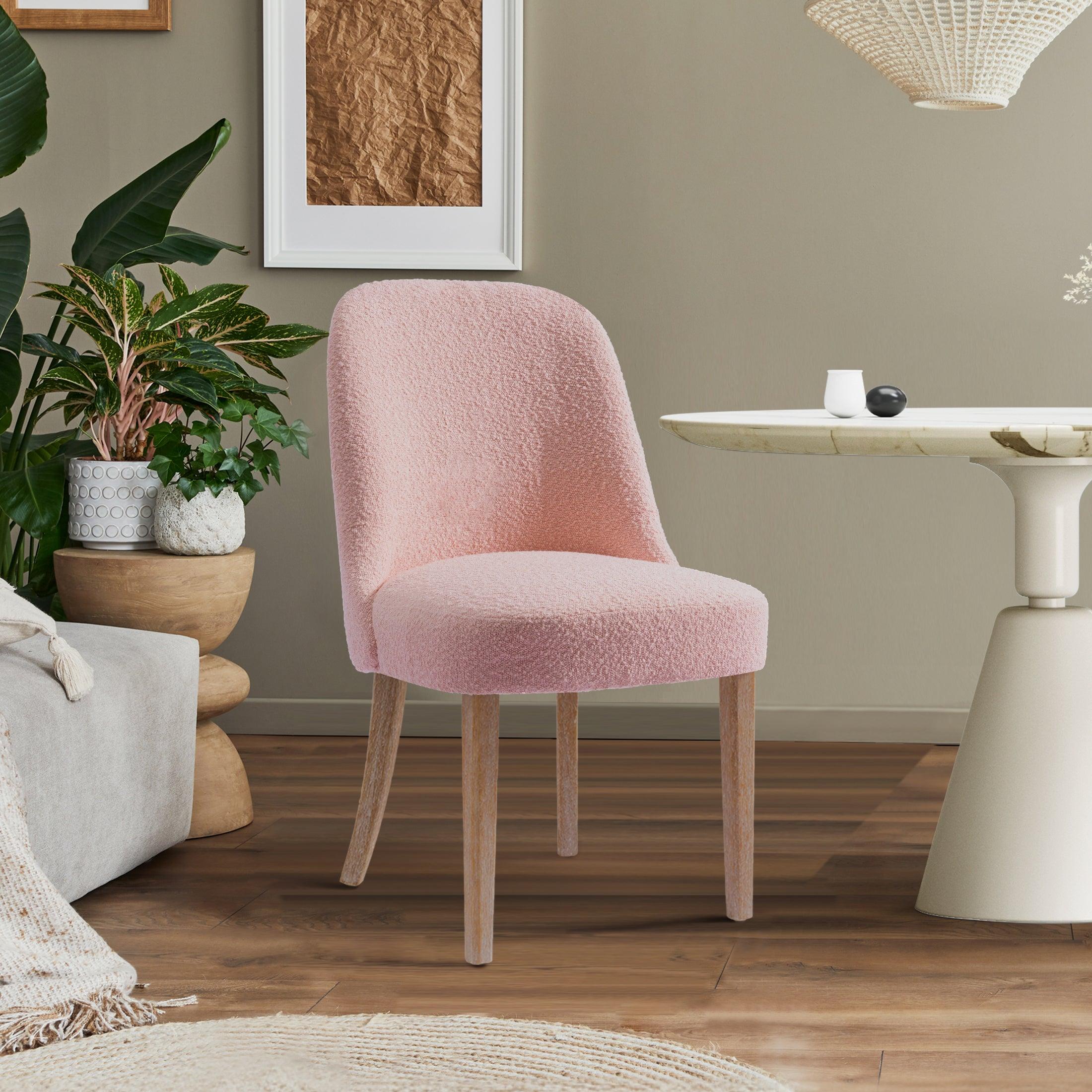 Amélie Mid-Century Modern Boucle Dining Chair - Costaelm