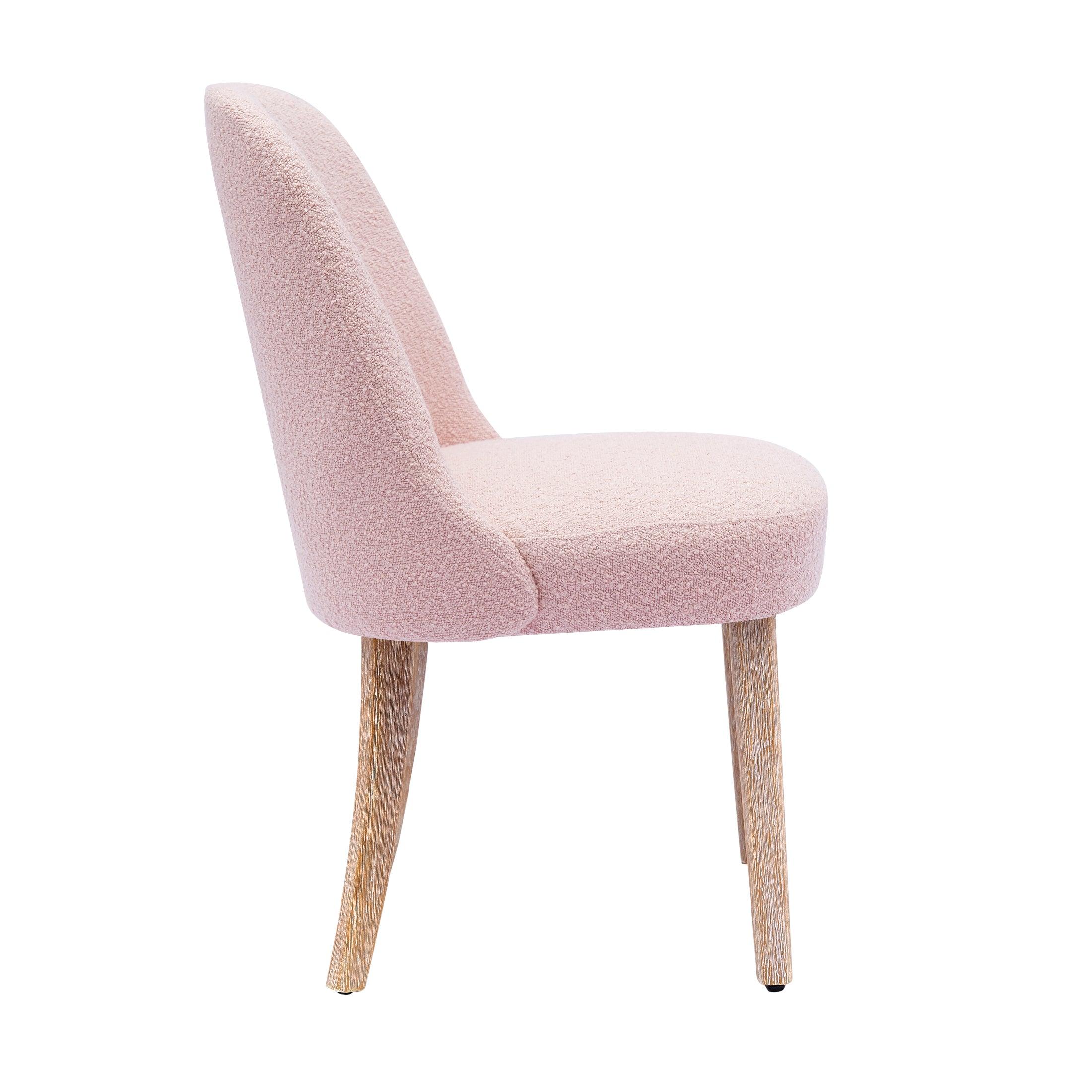 Amélie Mid-Century Modern Boucle Dining Chair - Costaelm