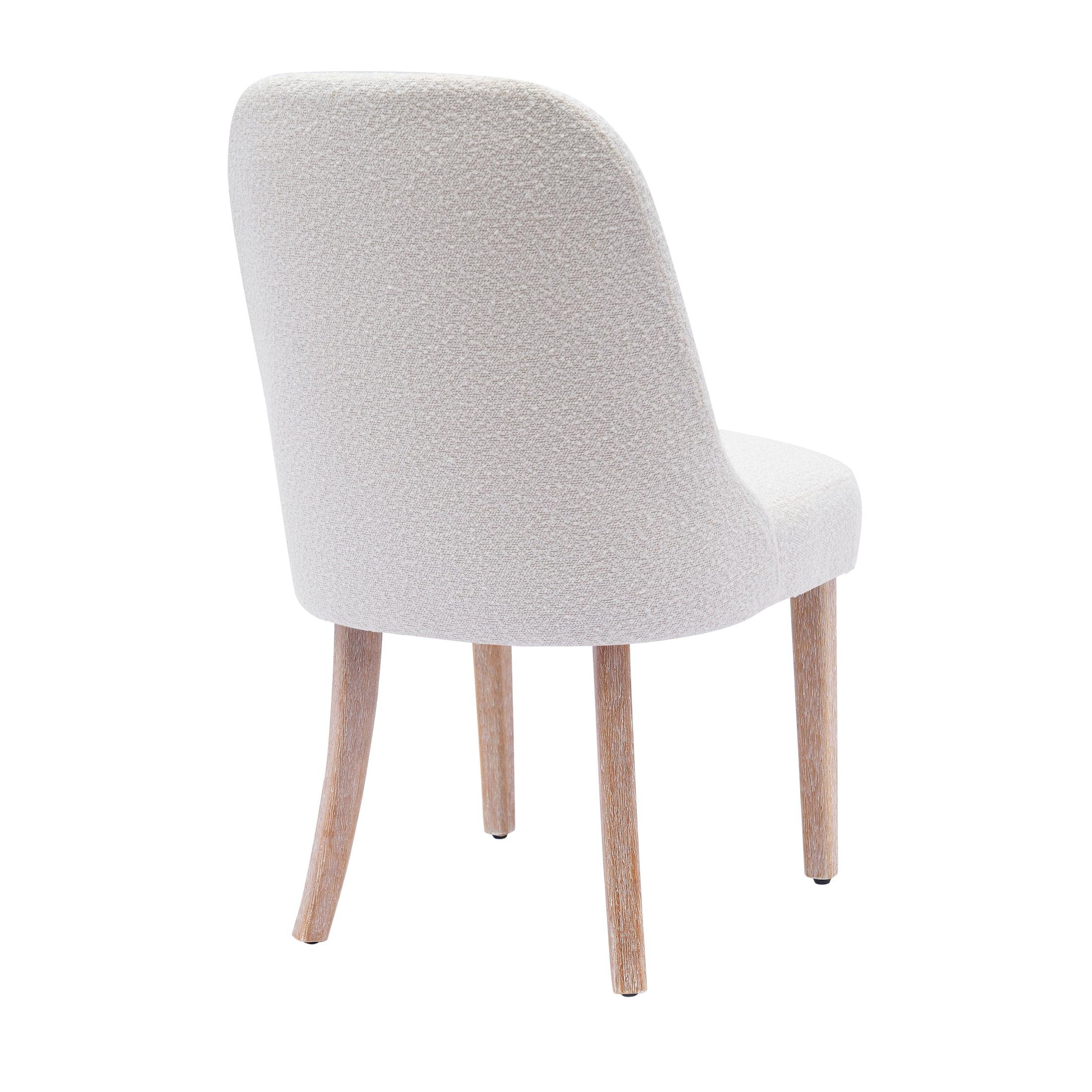 Amélie Mid-Century Modern Boucle Dining Chair (Set of 2) - Costaelm