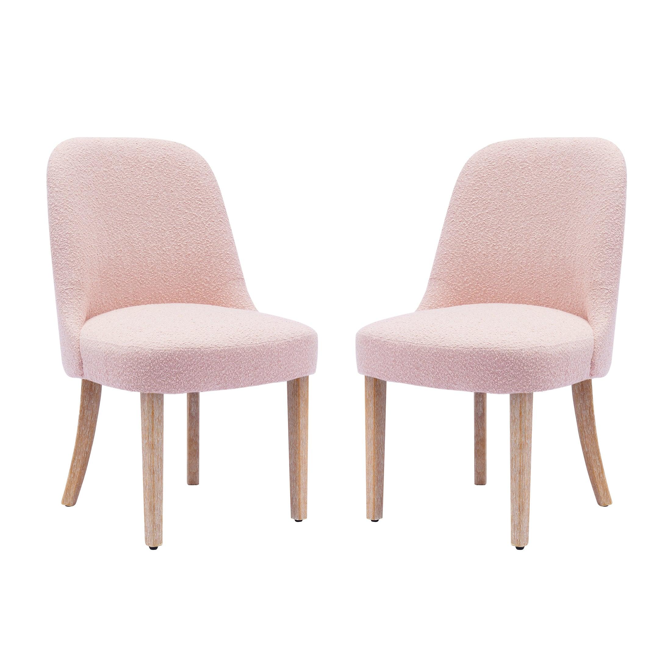 Amélie Mid-Century Modern Boucle Dining Chair (Set of 2) - Costaelm