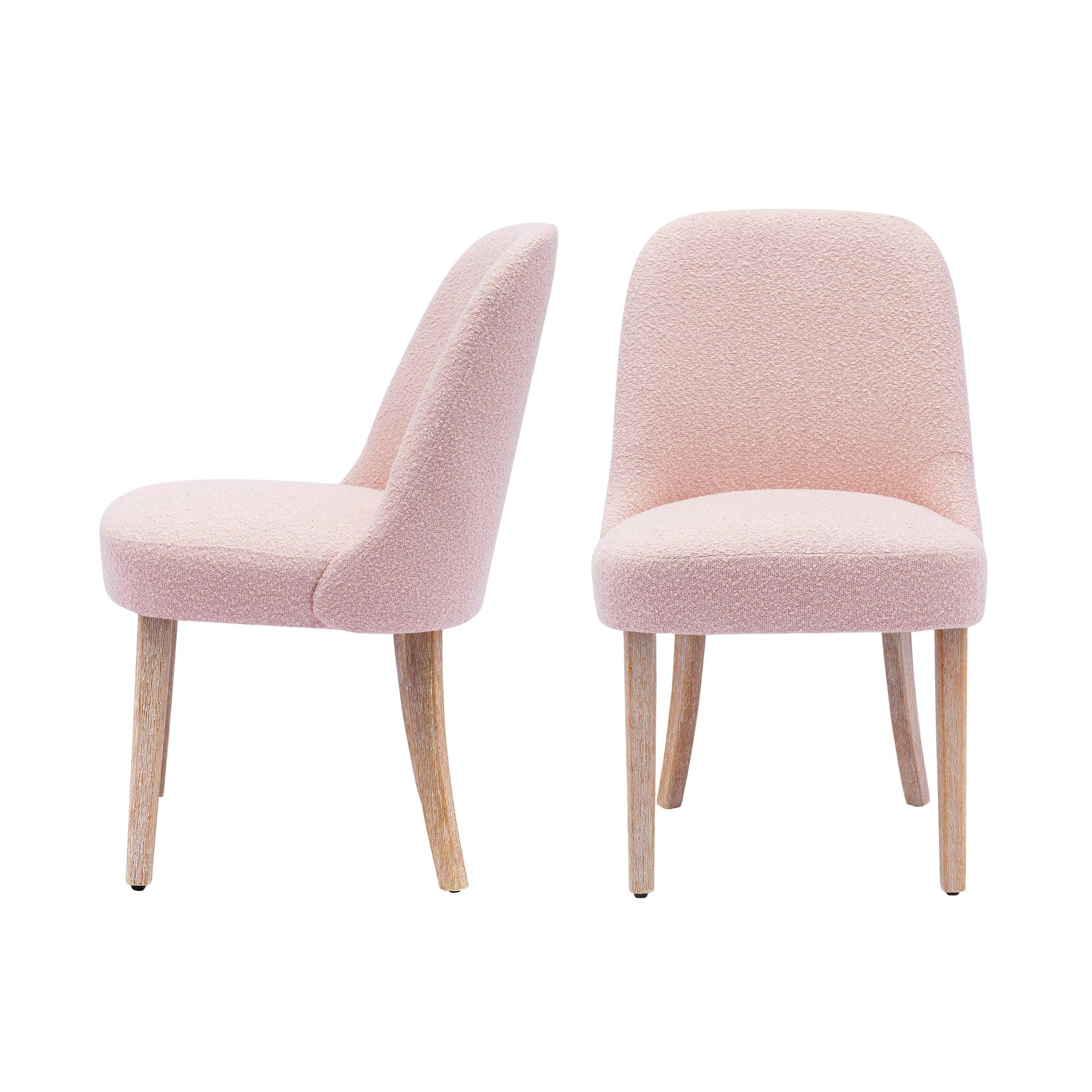 Amélie Mid-Century Modern Boucle Dining Chair (Set of 2) - Costaelm