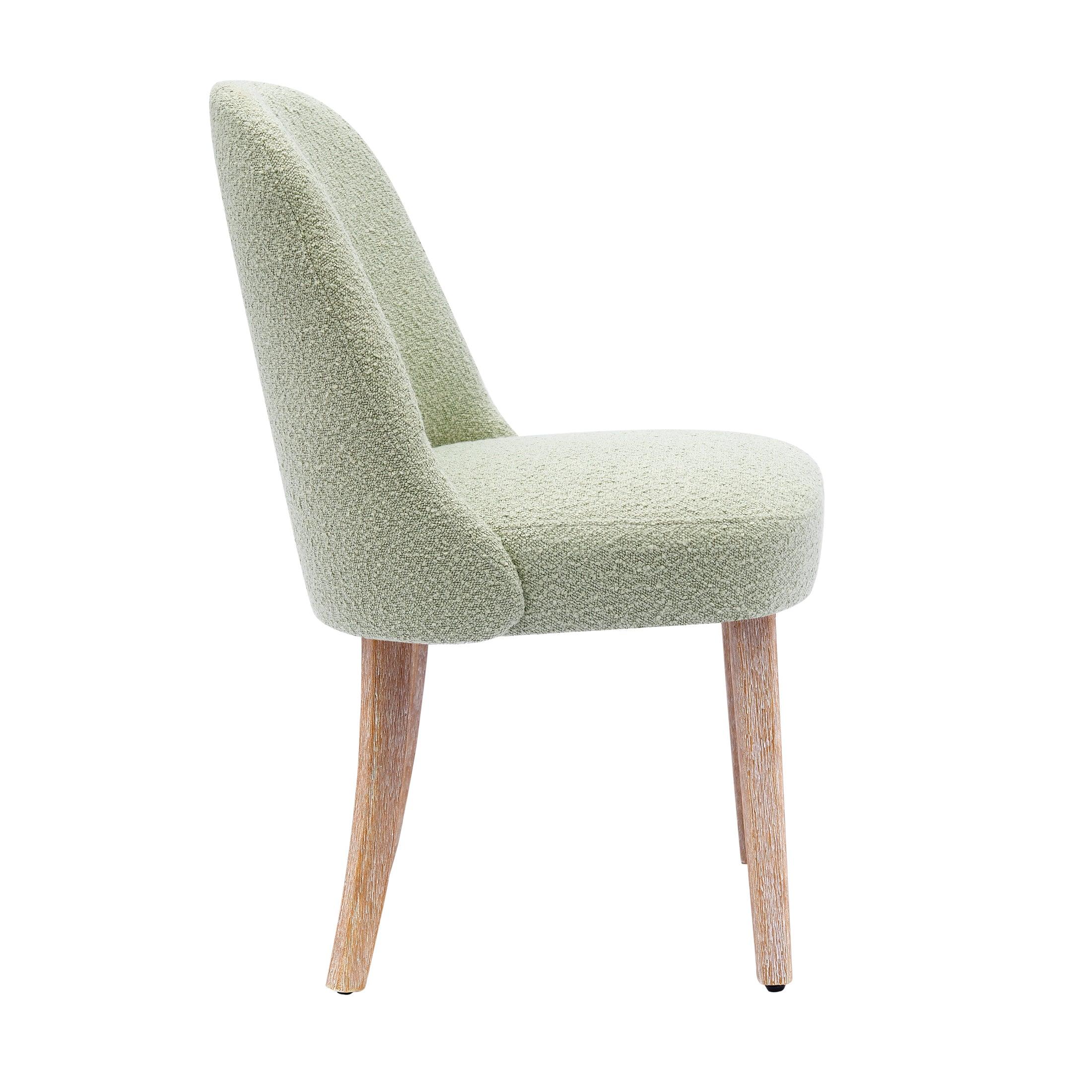 Amélie Mid-Century Modern Boucle Dining Chair (Set of 2) - Costaelm