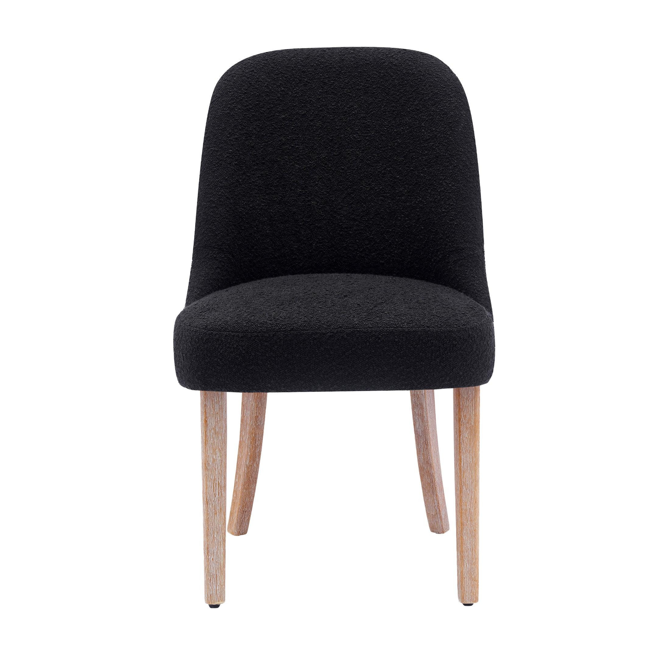 Amélie Mid-Century Modern Boucle Dining Chair (Set of 2) - Costaelm