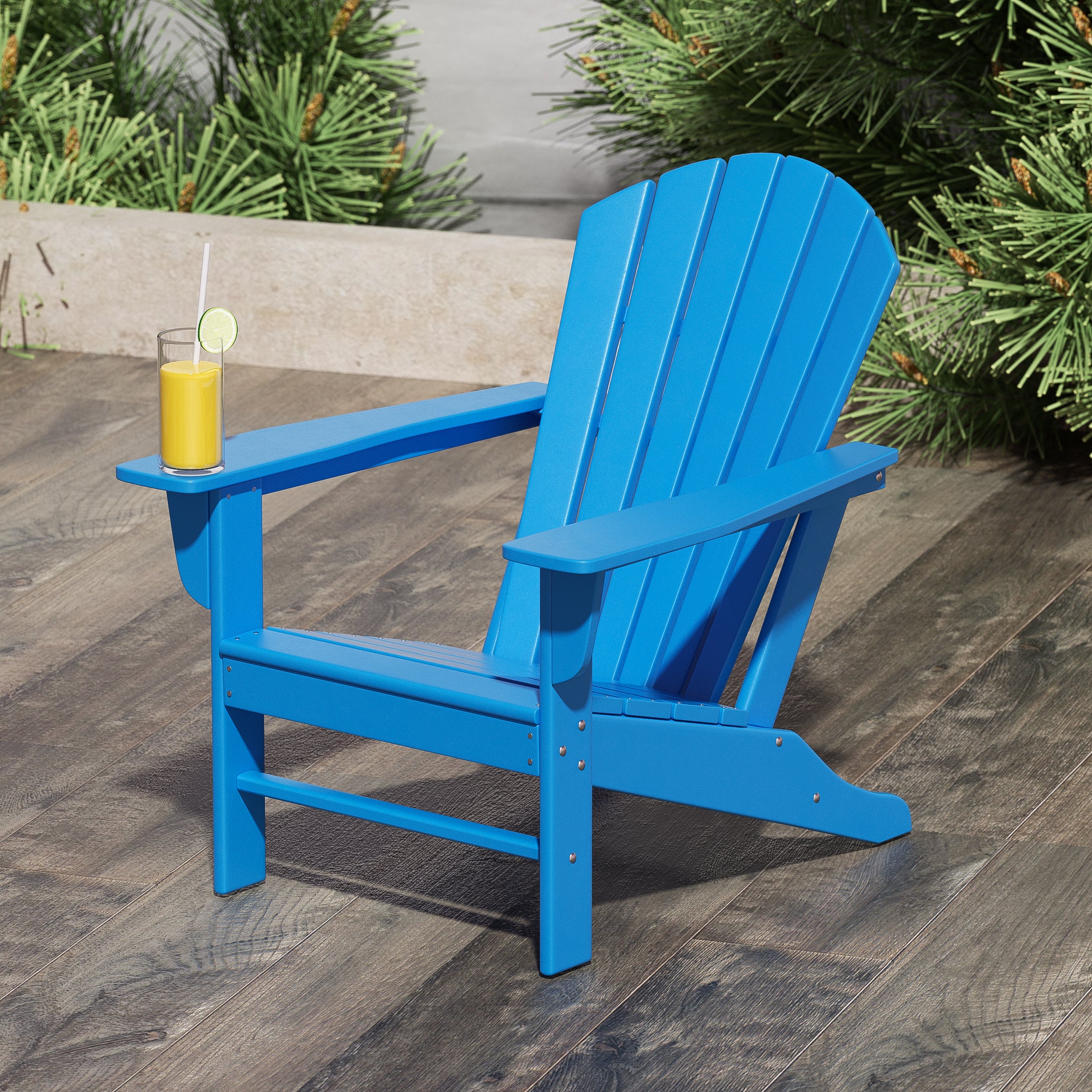 Portside HDPE Outdoor Patio Adirondack Chair