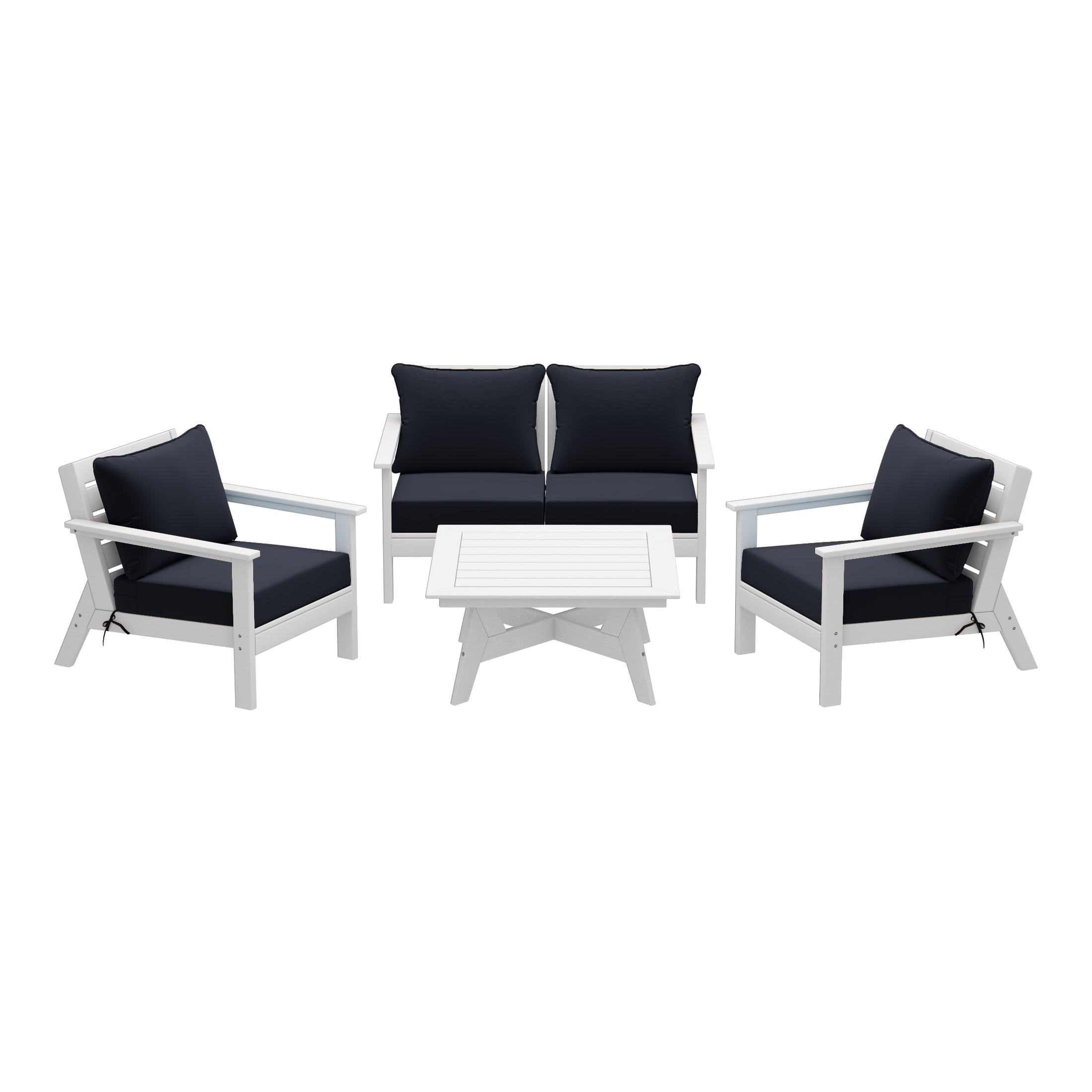 Portsmouth Outdoor 5-Piece Modular Sectional Patio Furniture Seating Set