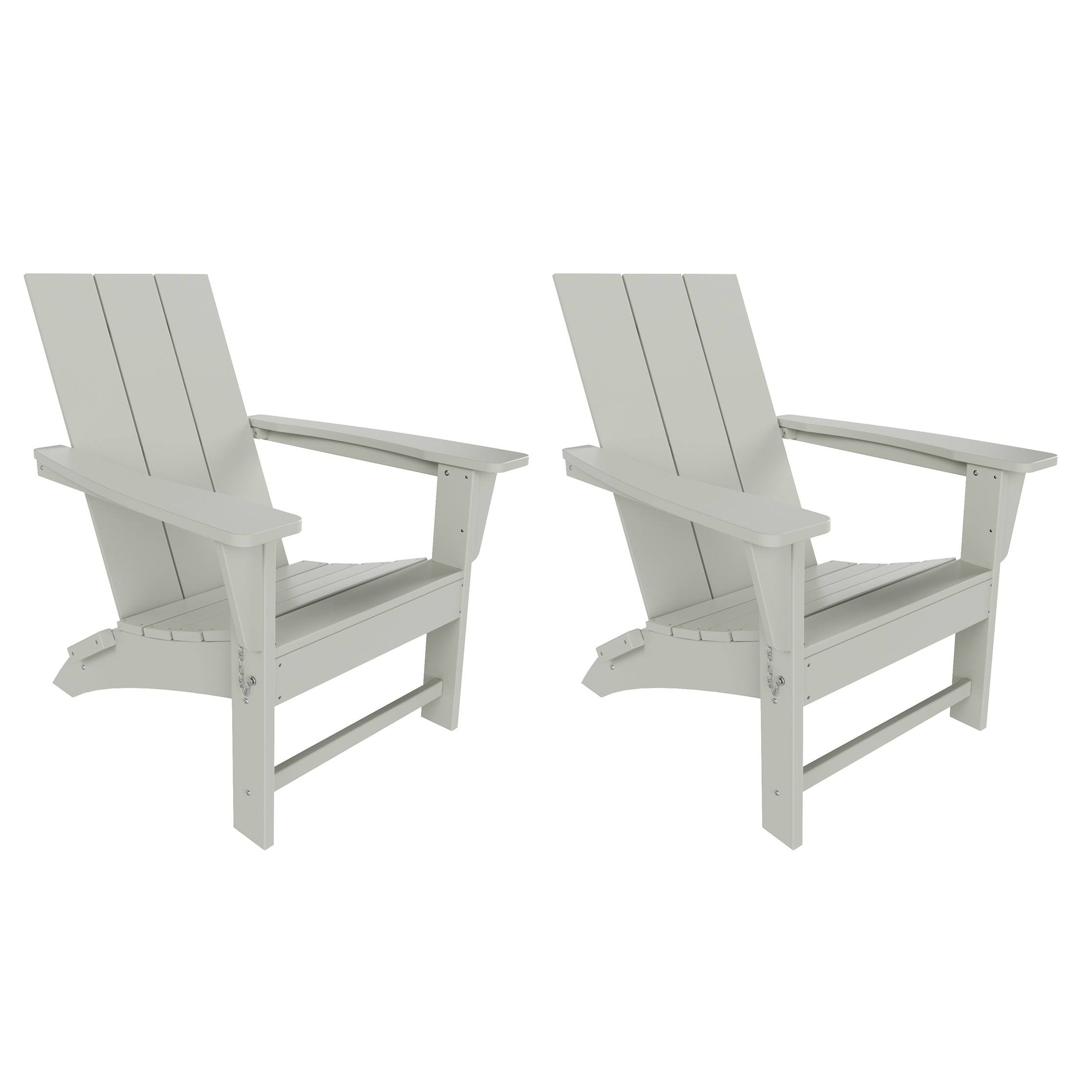 Palms Westintrends Modern Outdoor Folding Adirondack Chair (Set of 2)