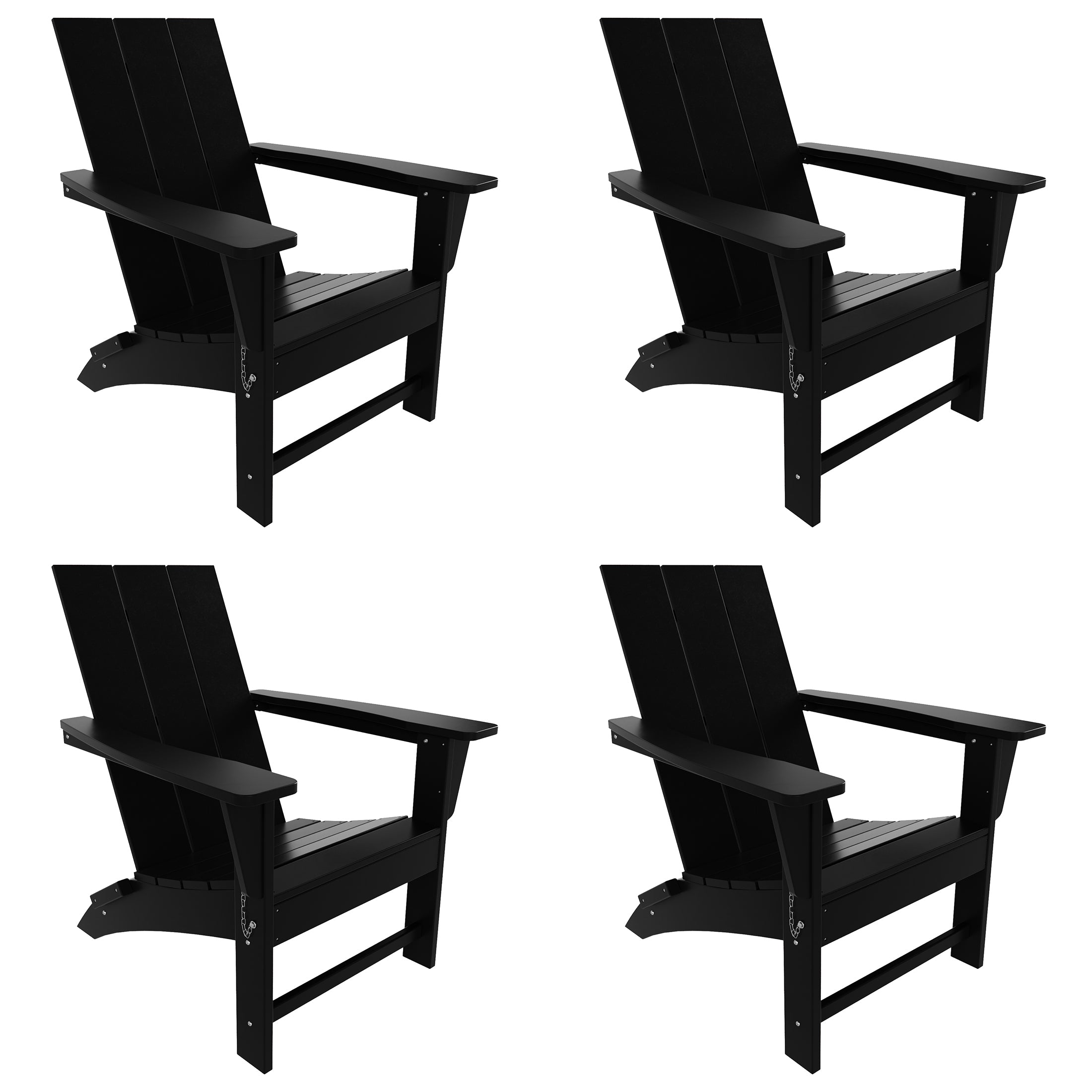 Palms Westintrends Modern Outdoor Folding Adirondack Chair (Set of 4)