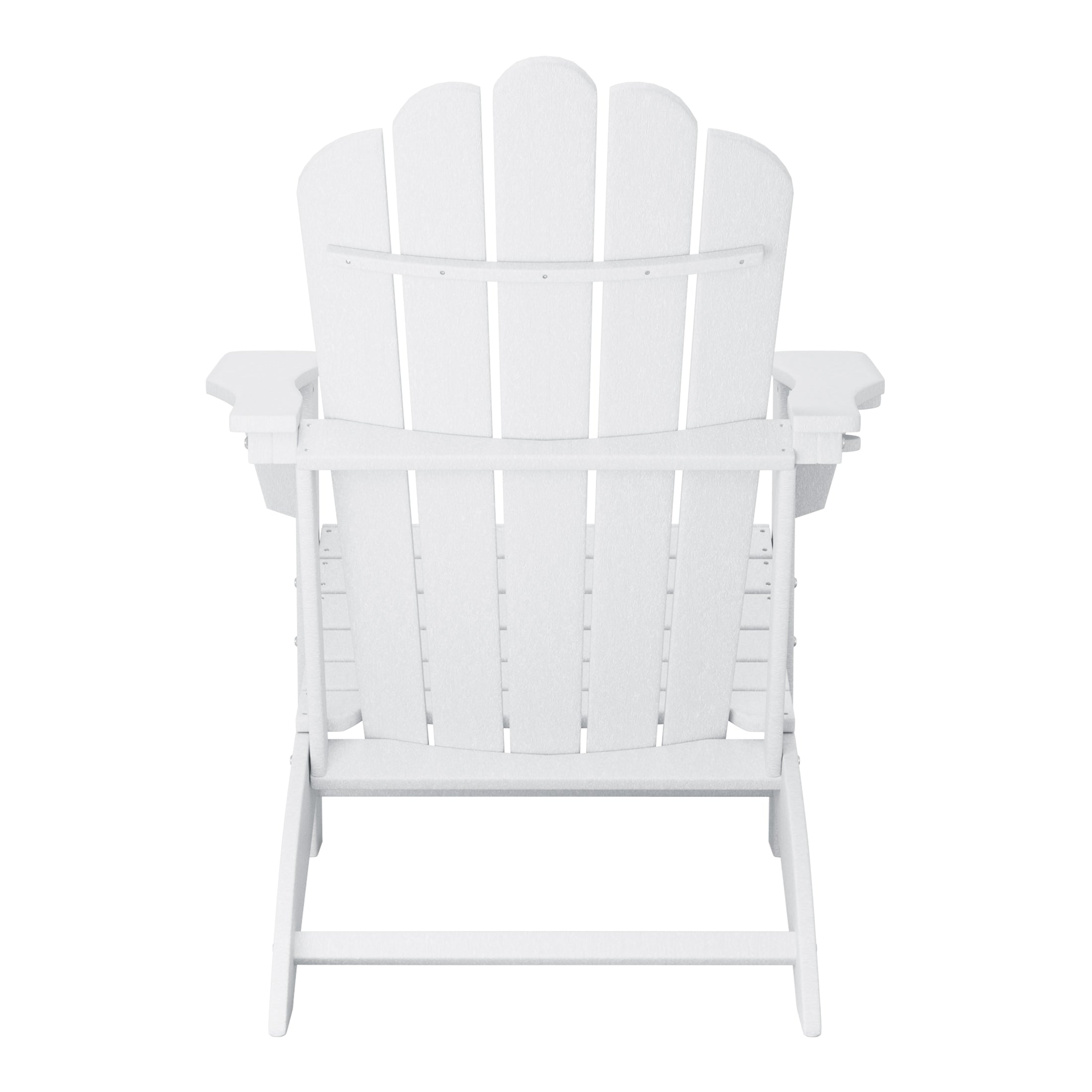 Lakeview Outdoor Patio HDPE Adirondack Chair With Cup Holder