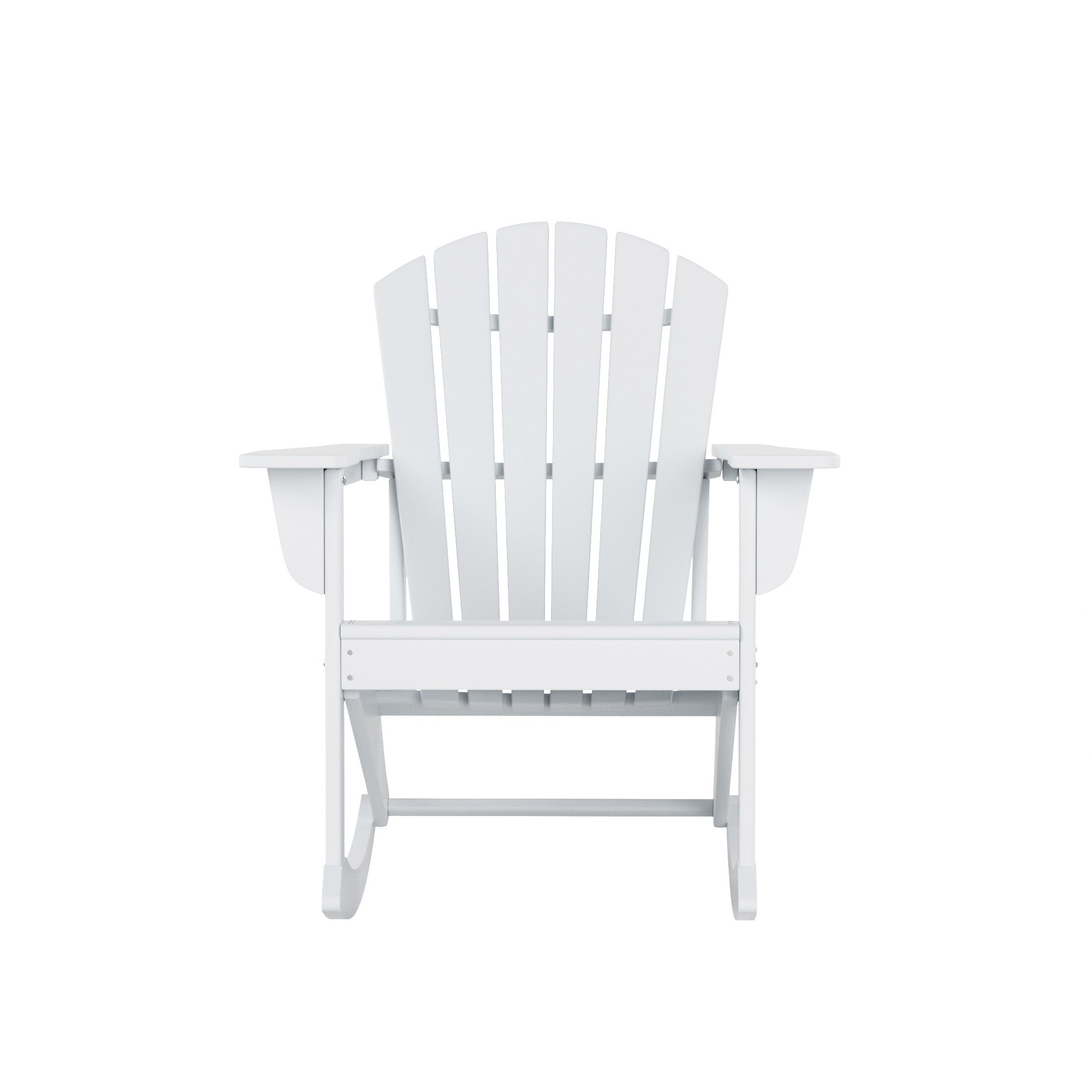 Portside Dylan Outdoor Patio Poly Plastic Adirondack Rocking Chair