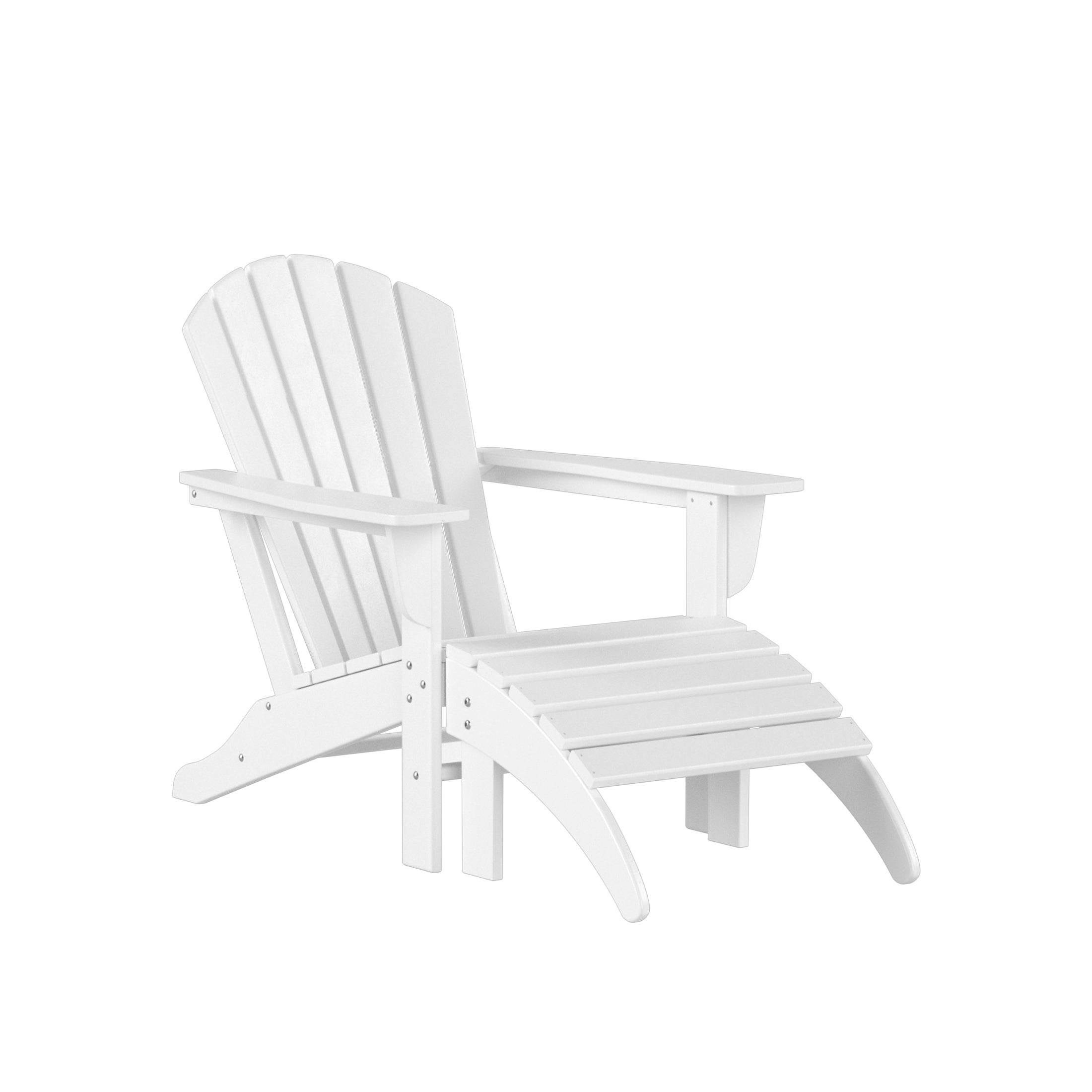 Portside Outdoor Adirondack Chair With Ottoman 2-Piece Set