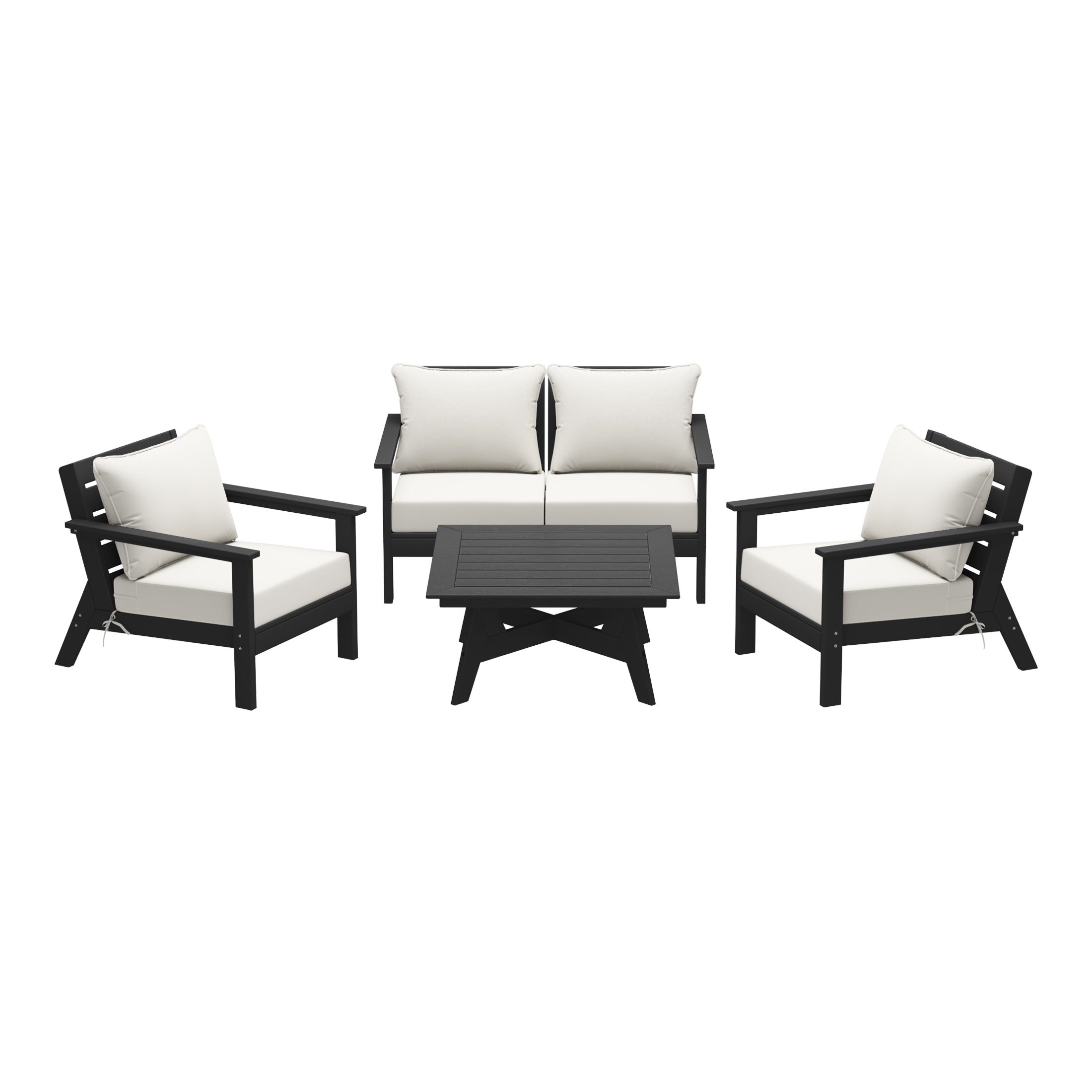 Portsmouth Outdoor 5-Piece Modular Sectional Patio Furniture Seating Set