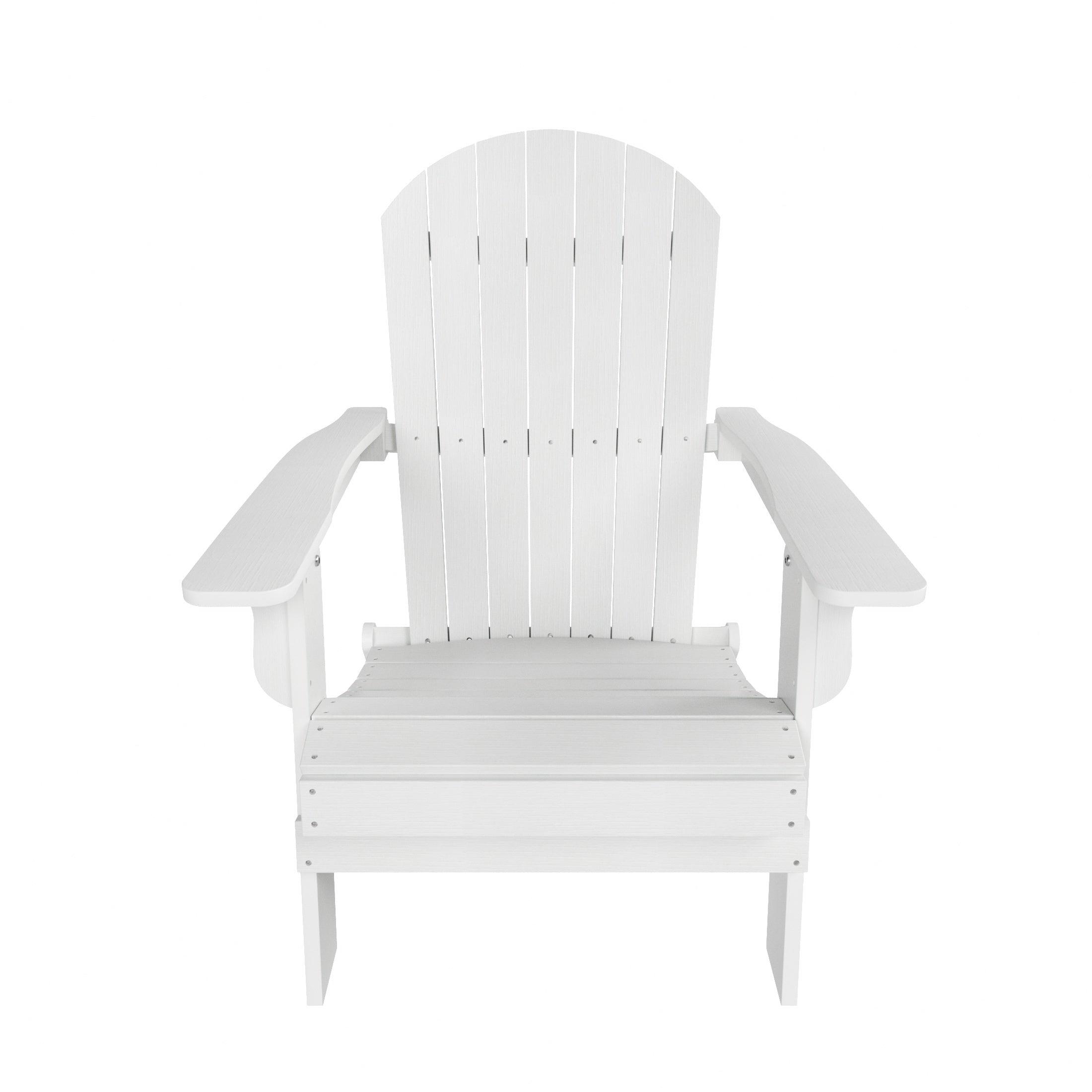 Florence 3-Piece HIPS Folding Adirondack Chair and Folding Ottoman Side Table Set - Costaelm