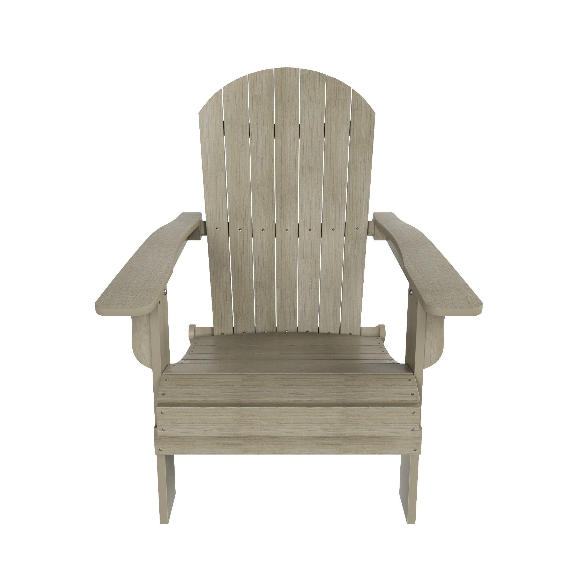 Florence 3-Piece HIPS Folding Adirondack Chair and Folding Ottoman Side Table Set - Costaelm