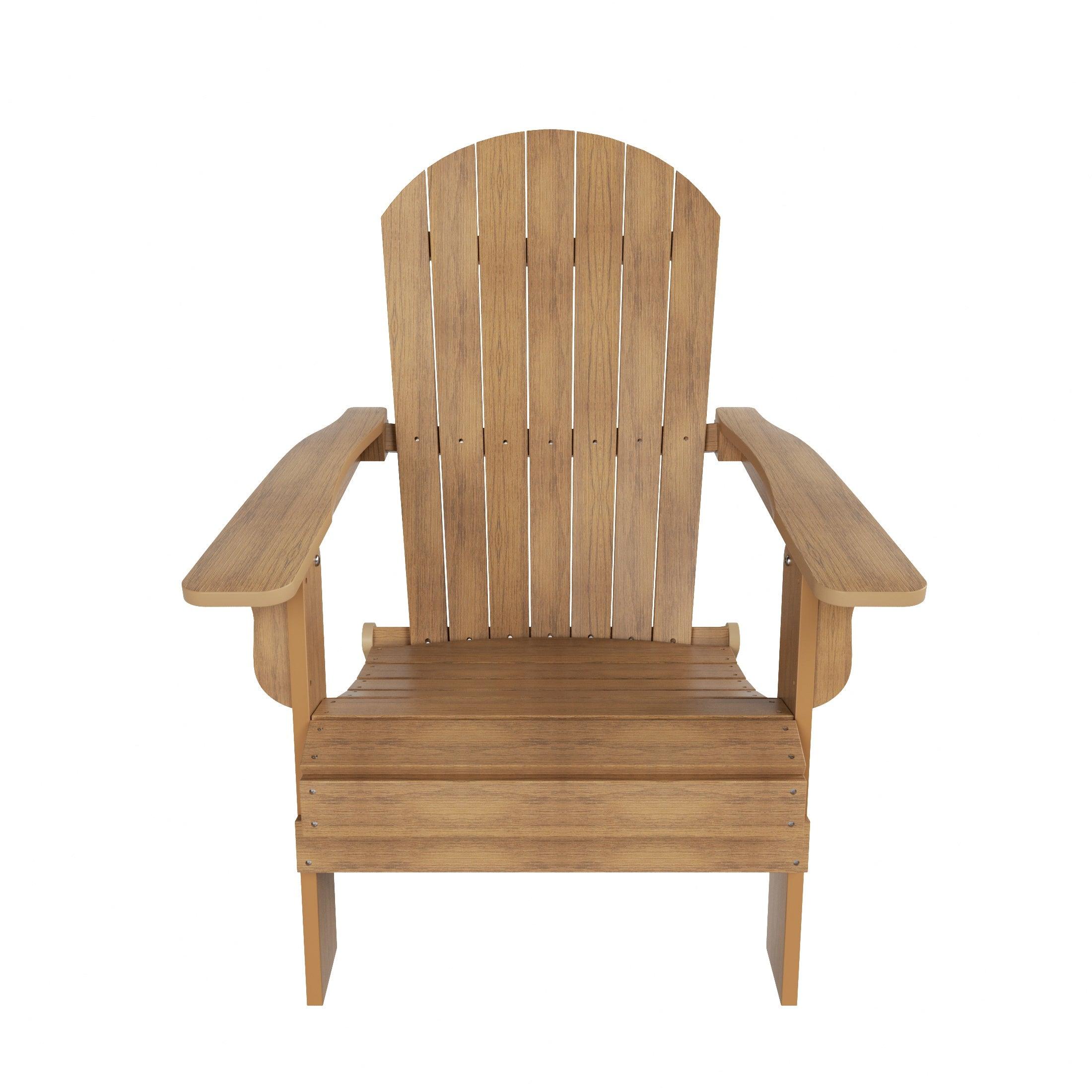 Florence 4-Piece HIPS Folding Adirondack Chair and Folding Ottoman Set - Costaelm