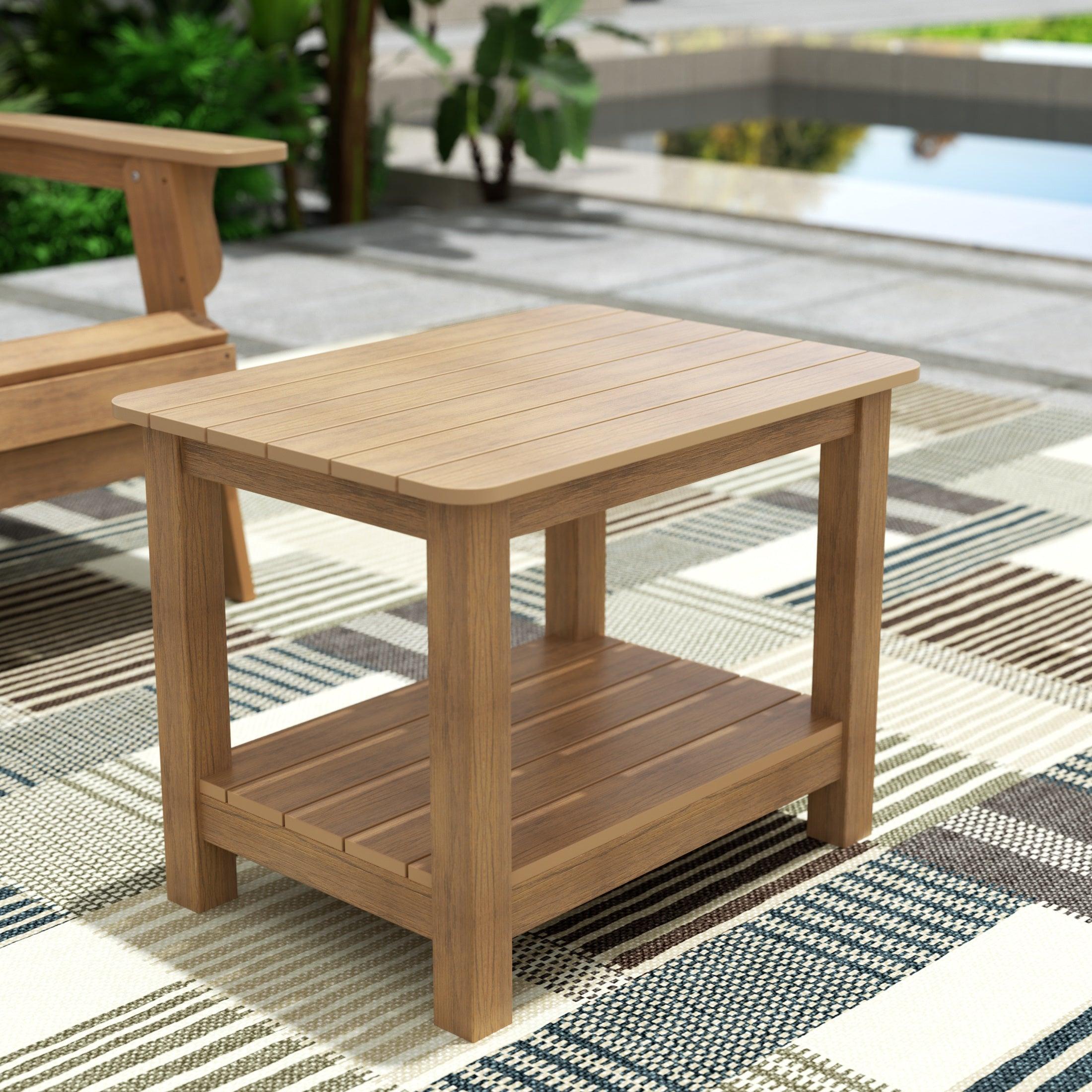 Florence HIPS Outdoor Adirondack Side Table - Costaelm