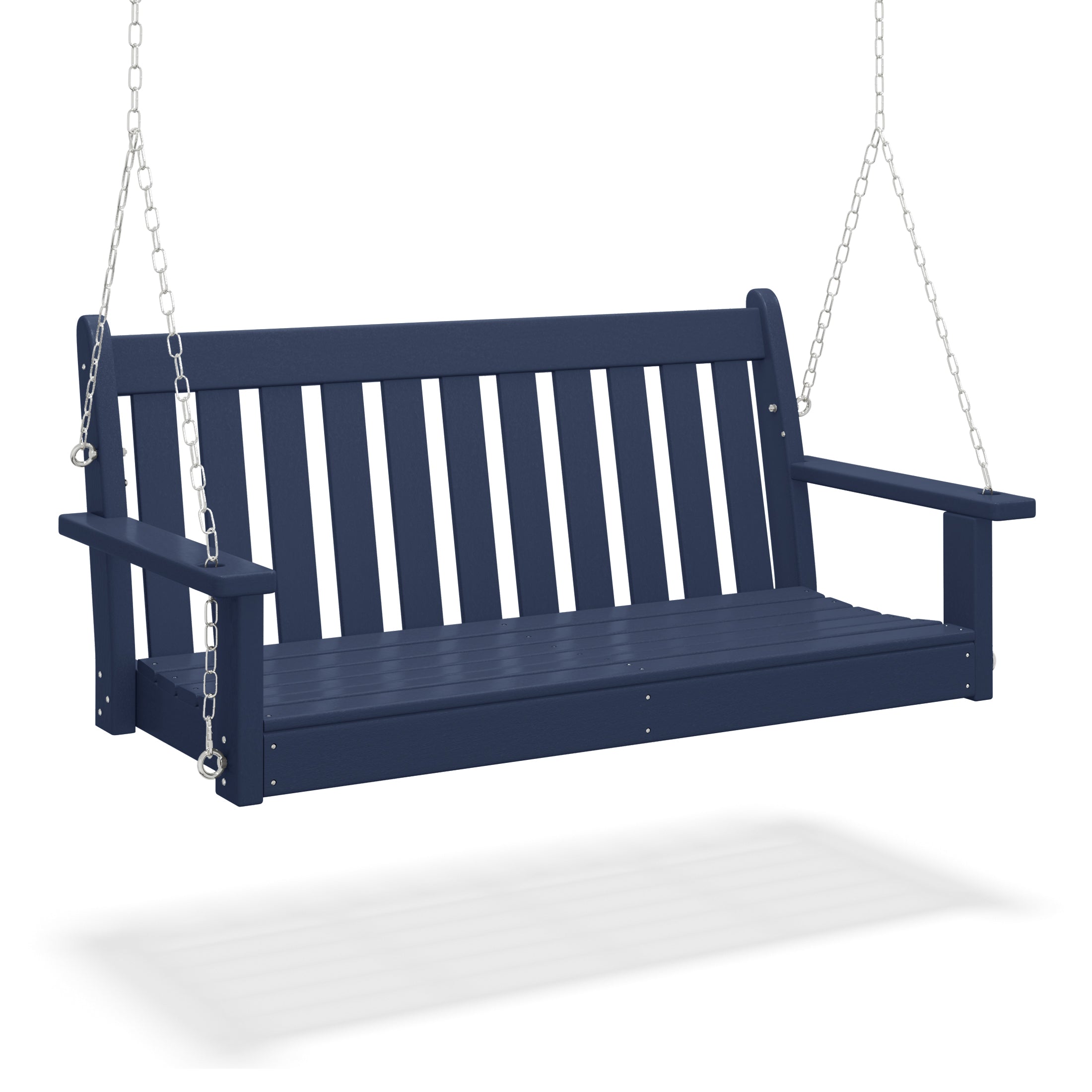 Paradise Outdoor Patio HDPE Hanging Front Porch Swing Bench