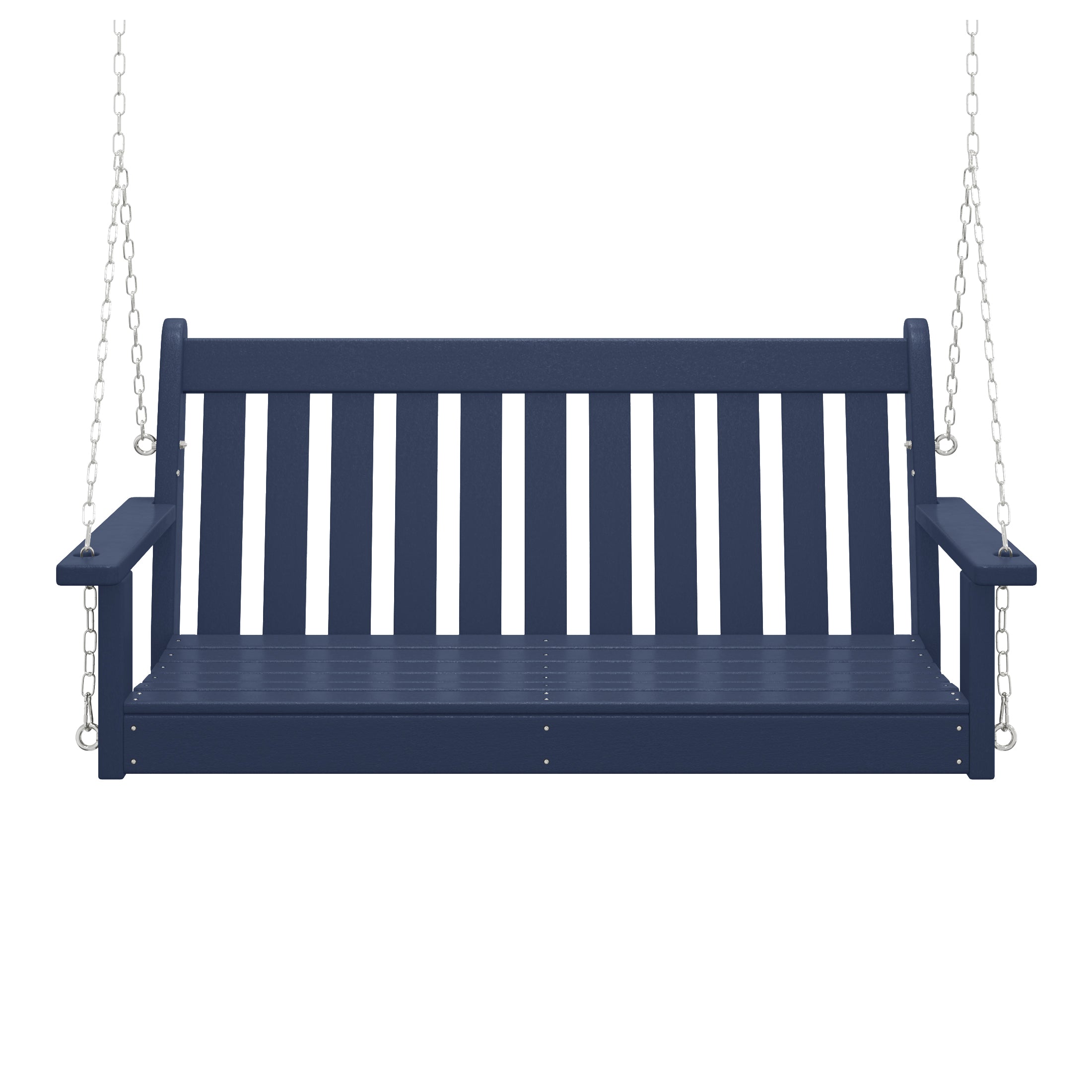 Paradise Outdoor Patio HDPE Hanging Front Porch Swing Bench