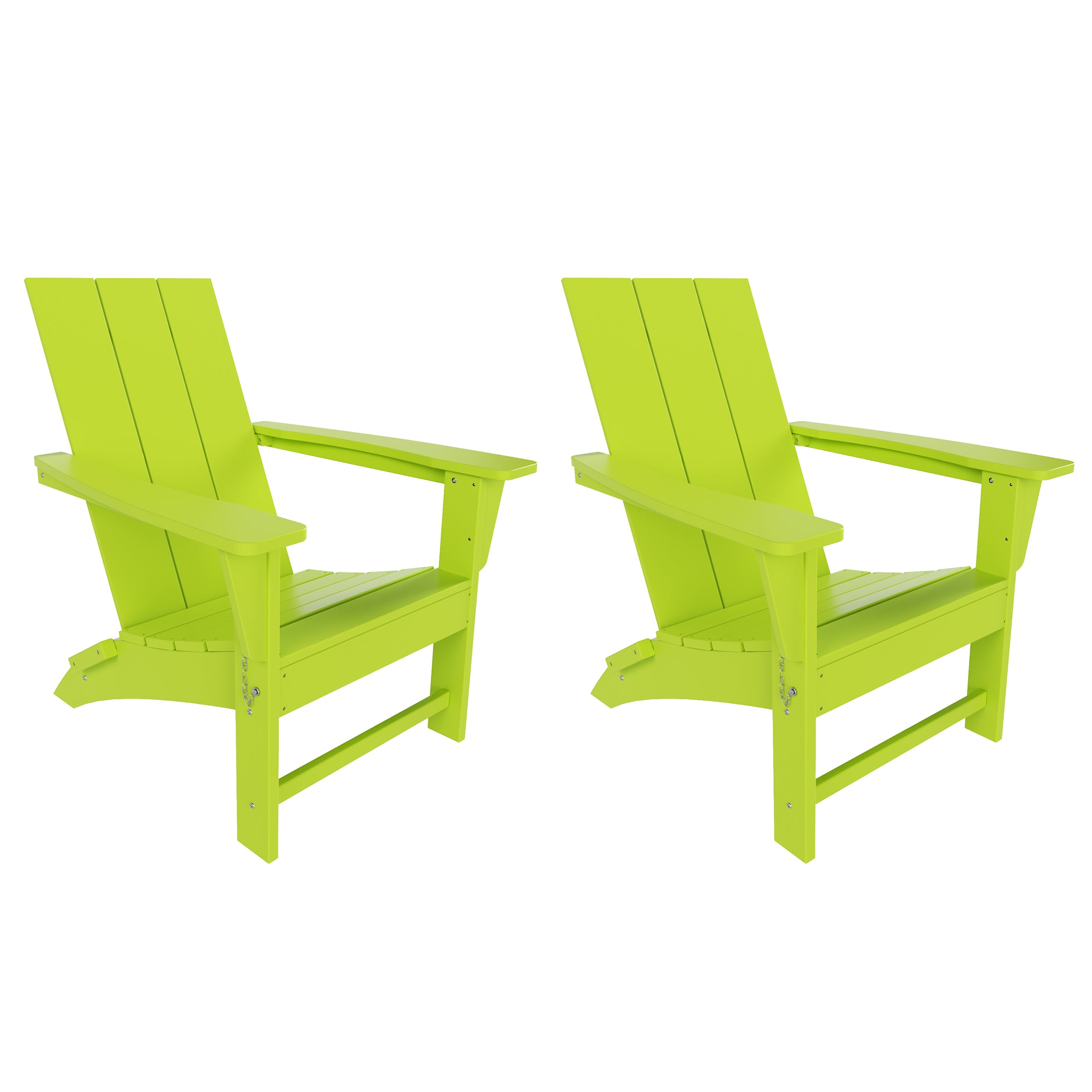 Palms Westintrends Modern Outdoor Folding Adirondack Chair (Set of 2)