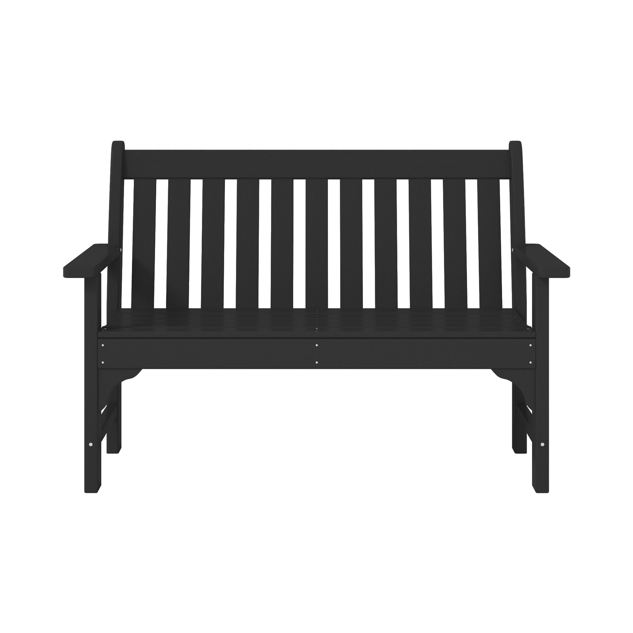 Paradise Outdoor 2-Person All-Weather HDPE Front Porch Garden Bench