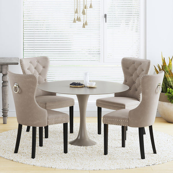 Alaia Tufted Velvet Upholstered Dining Side Chair (Set of 4) - Costaelm