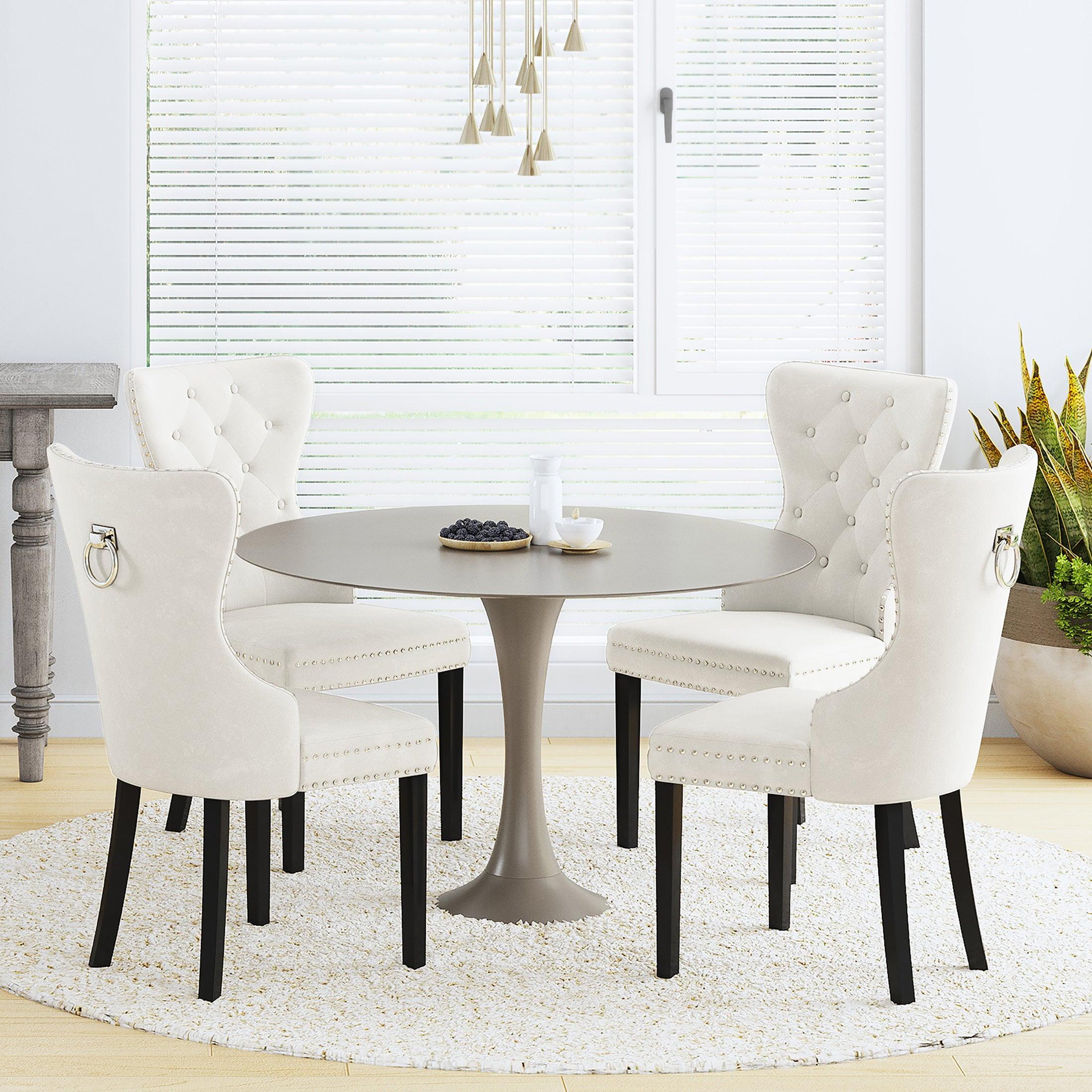 Alaia Tufted Velvet Upholstered Dining Side Chair (Set of 4) - Costaelm