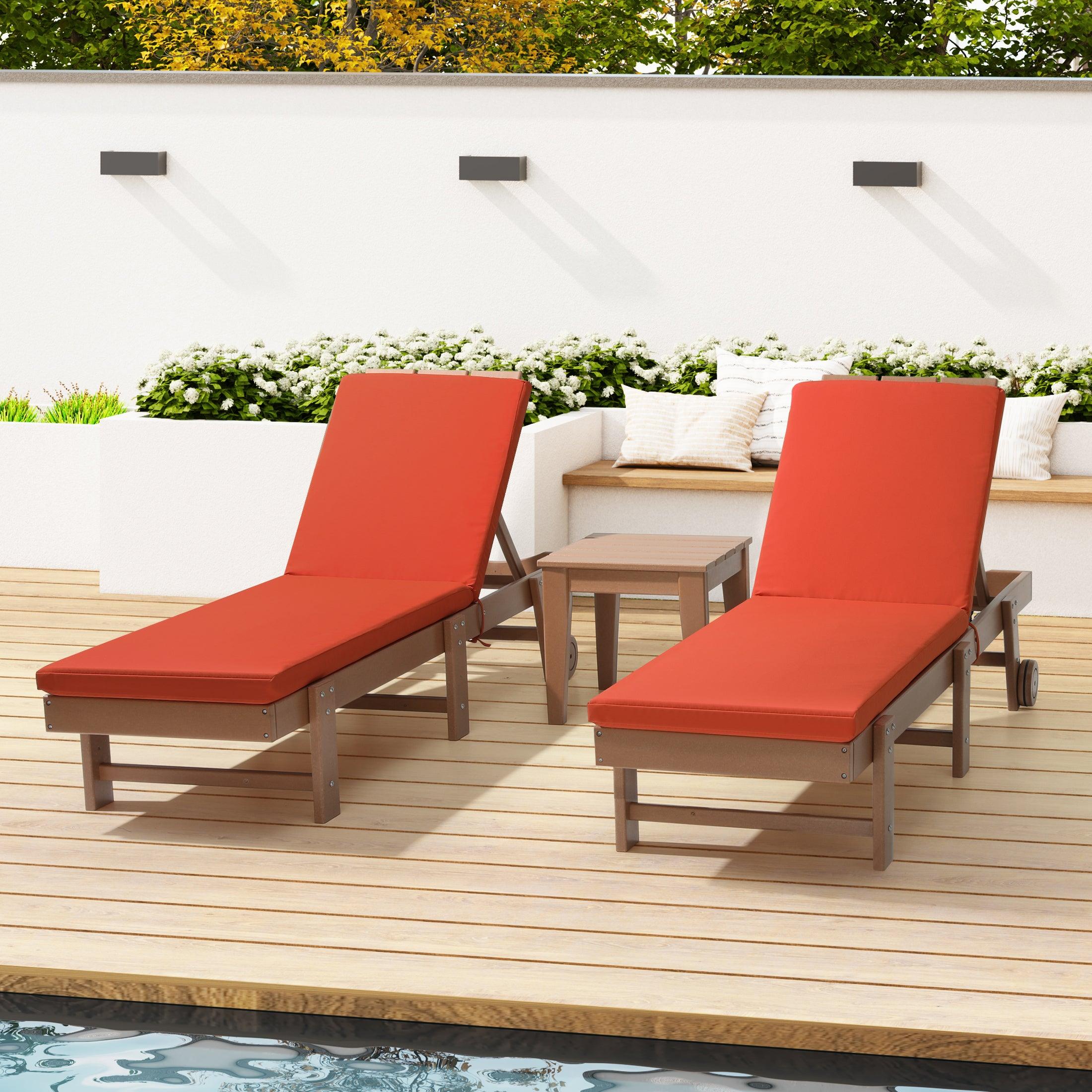 Harmony Outdoor Chaise Lounge Cushions (Set of 2) - Costaelm