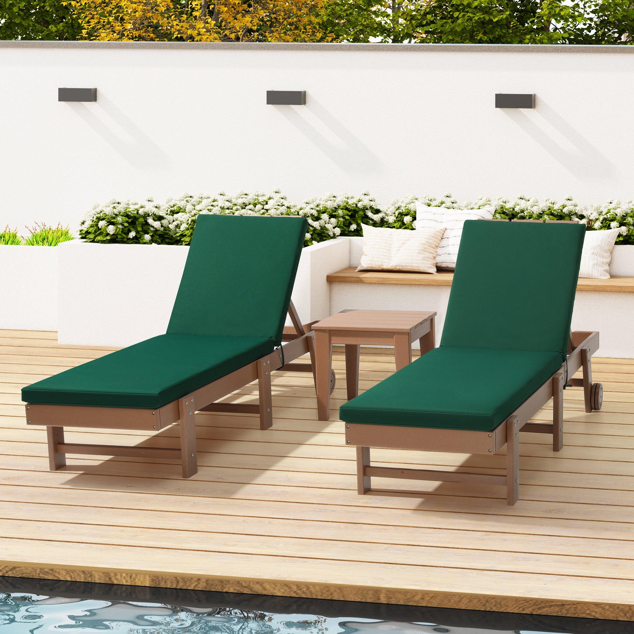 Harmony Outdoor Chaise Lounge Cushions (Set of 2) - Costaelm